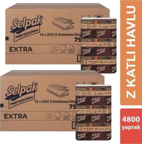 Selpak Dispenser (z )havlu 12x 200 Lü 4800 Yaprak 2 Koli