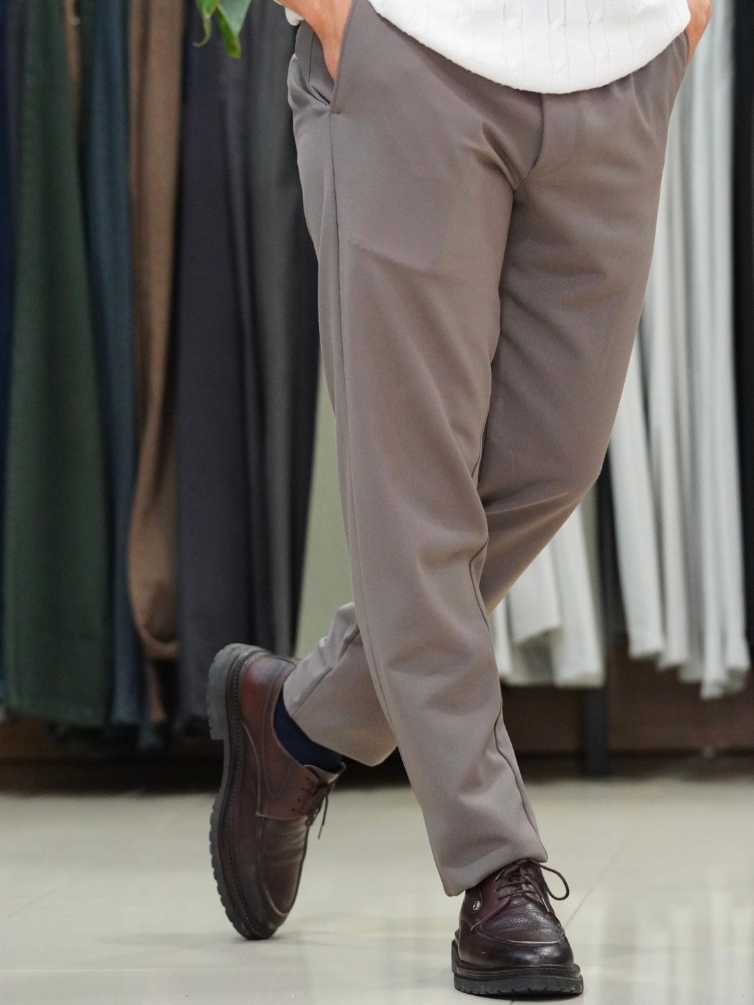 CAMEL RENK KUMAŞ PANTOLON 
