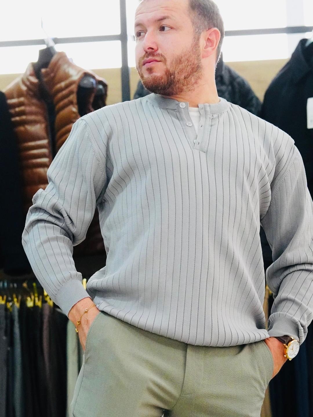 HAKİM YAKA OVERSİZE SWEAT 