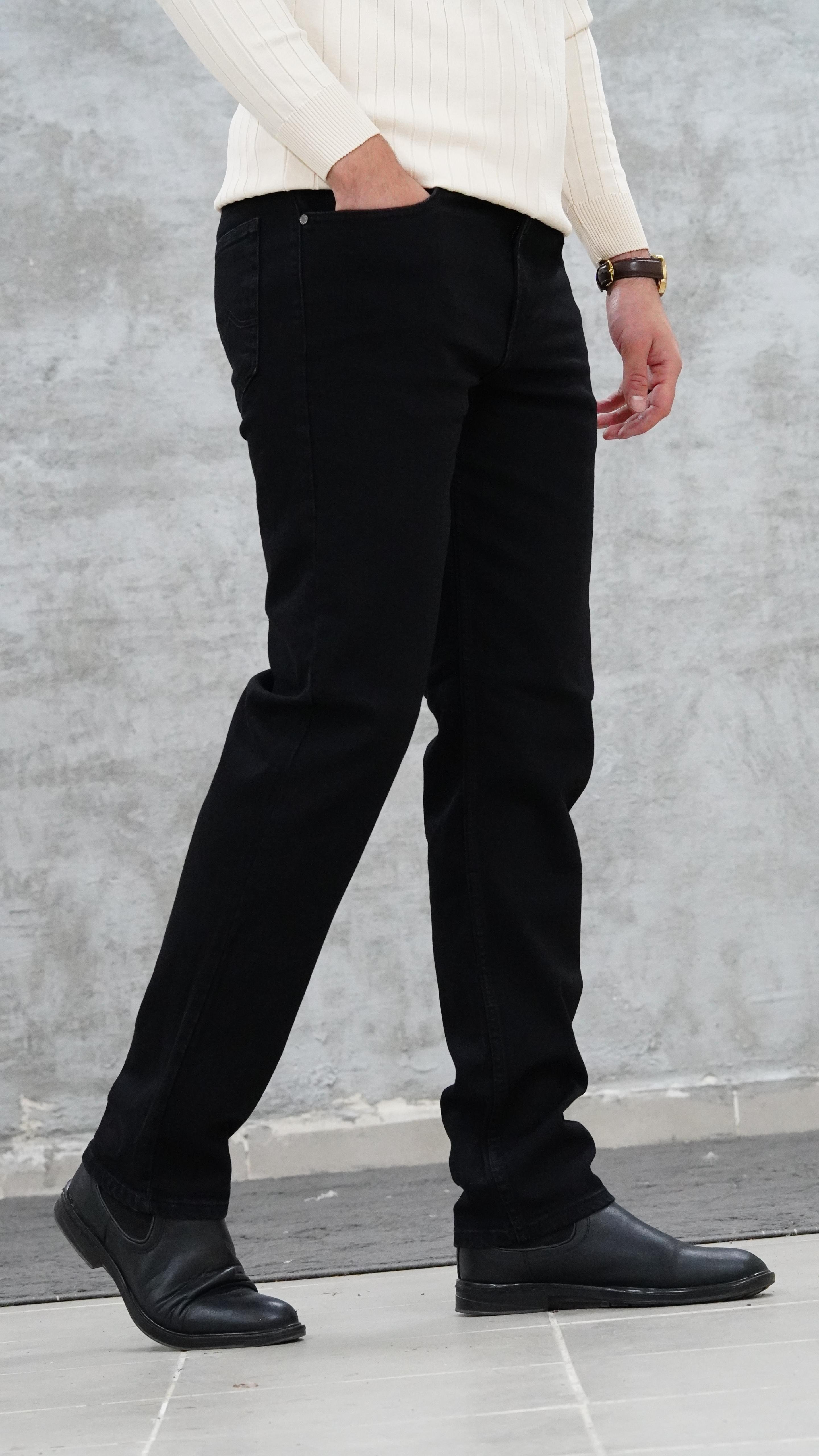 Siyah ÖRME   jean 