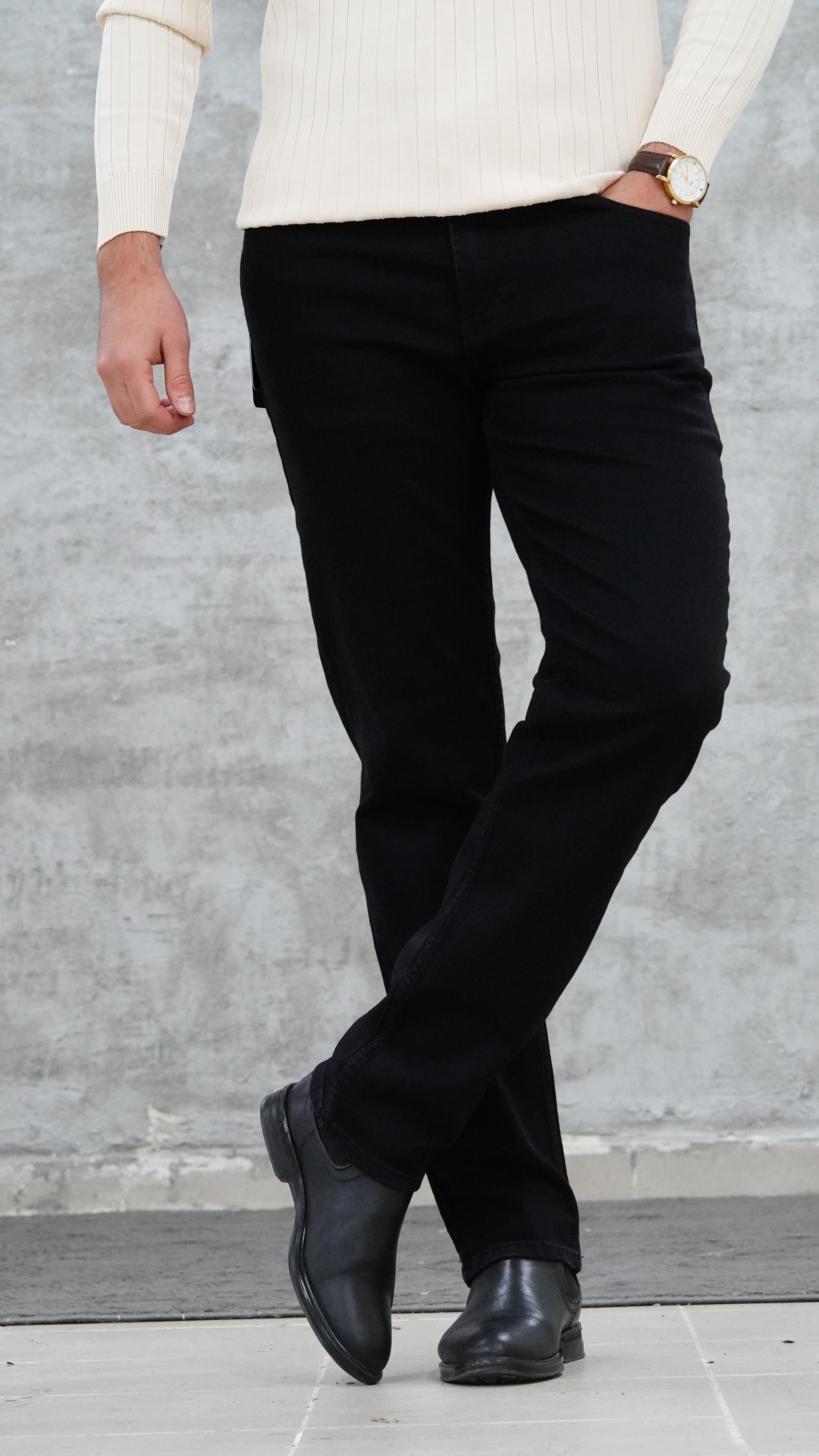 Siyah ÖRME   jean 