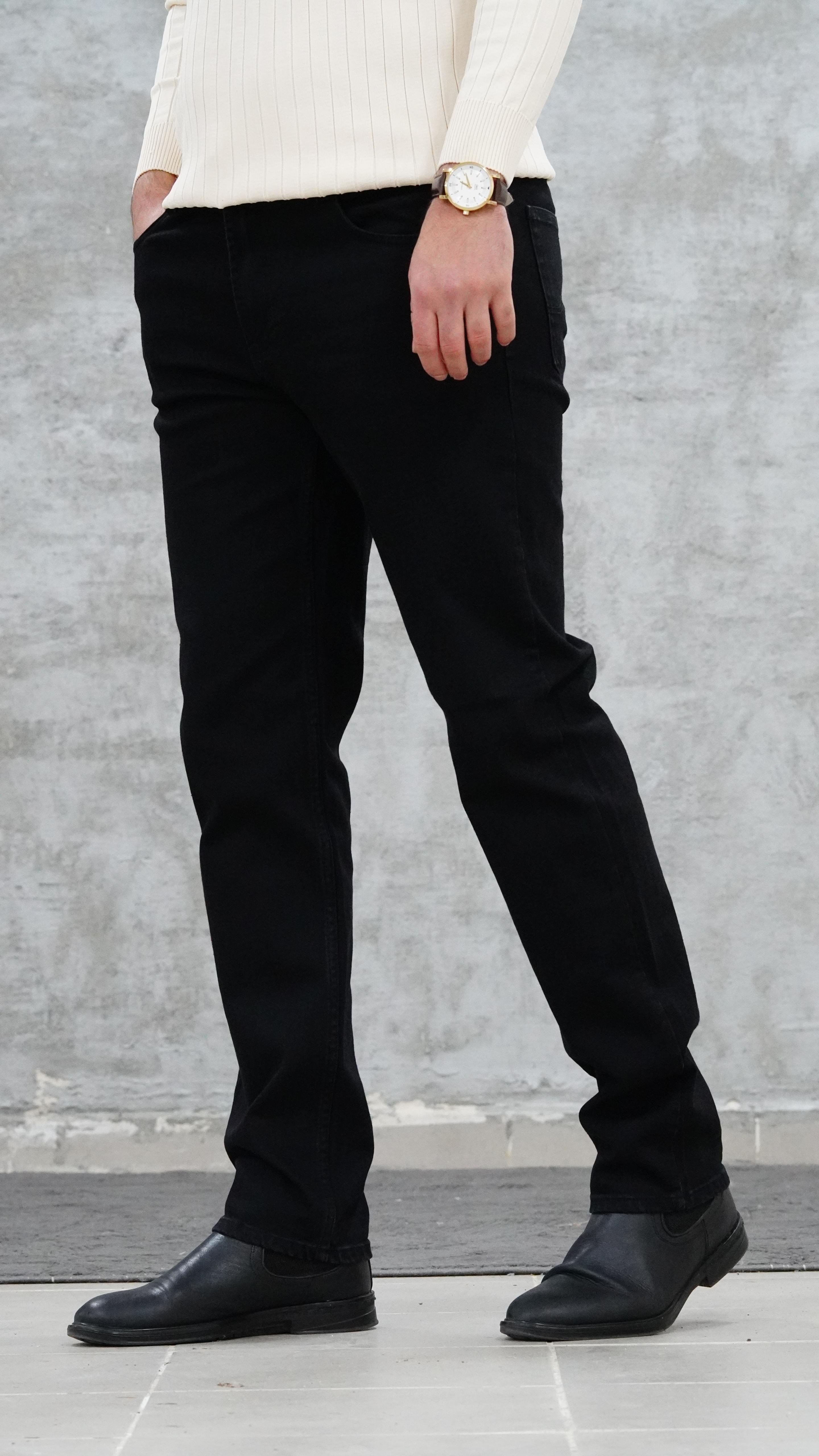 Siyah ÖRME   jean 