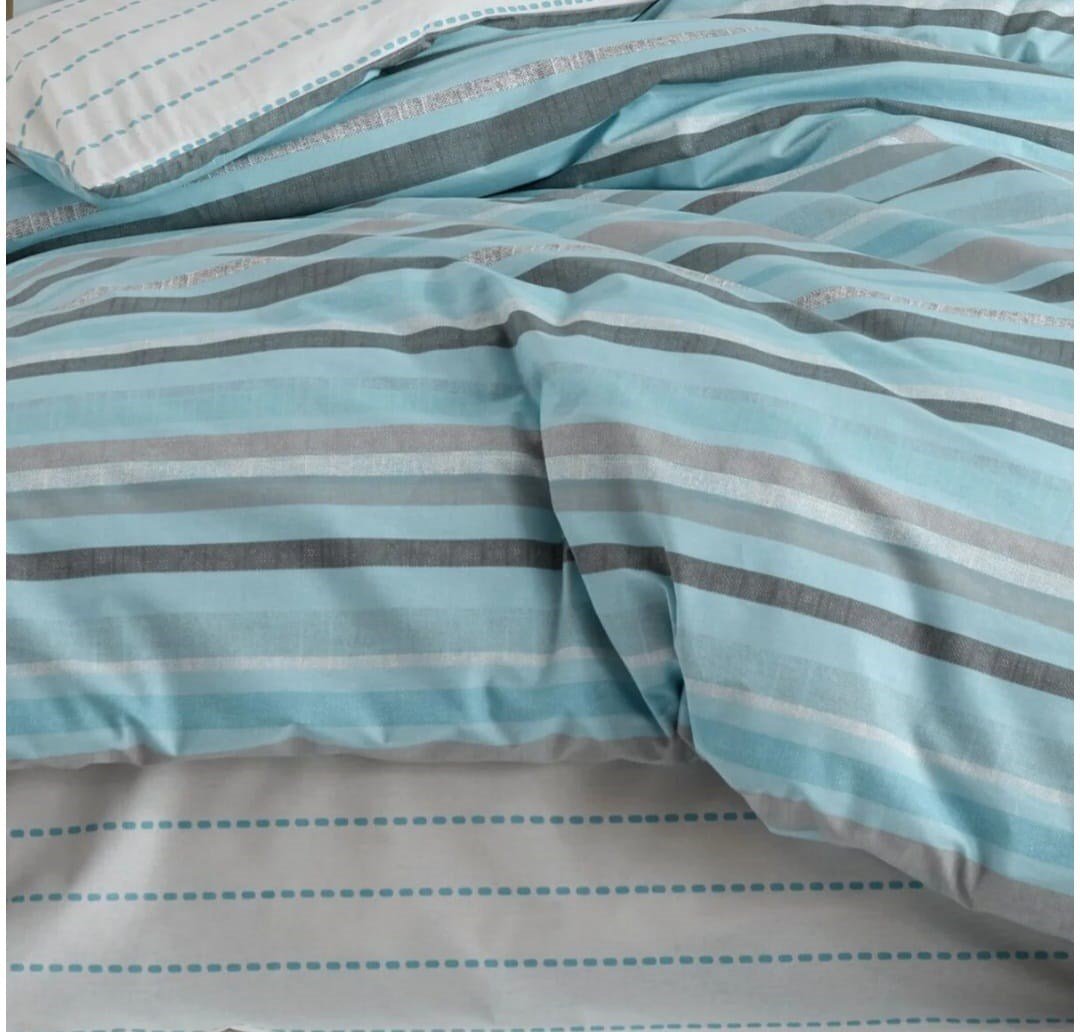 Hobby Talisa Aqua Poplin Çift Kişilik Nevresim Takımı 