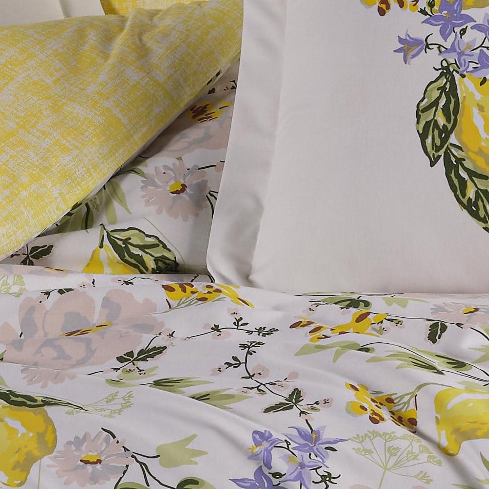 Lemonty Sarı - Poplin Çift Kişilik Nevresim Takımı