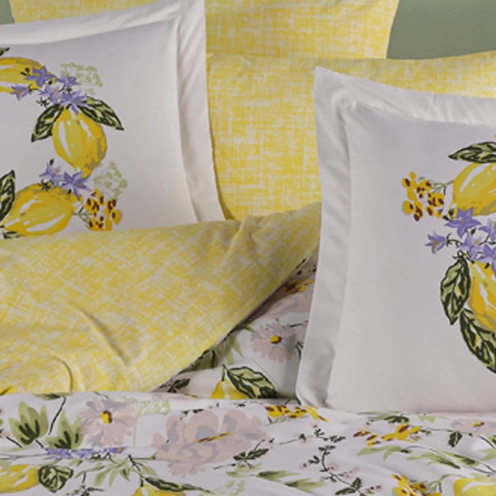 Lemonty Sarı - Poplin Çift Kişilik Nevresim Takımı