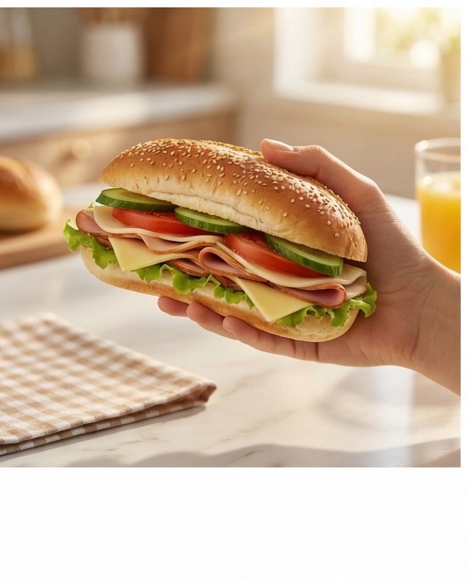6'LI JUMBO SANDVİÇ EKMEĞİ 110 GR (6X110)