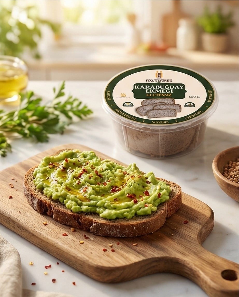 GLUTENSİZ KARABUĞDAY EKMEĞİ 500 GR