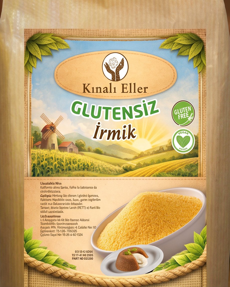 KINALIELLER KOOP. GLUTENSİZ İRMİK 1000 G