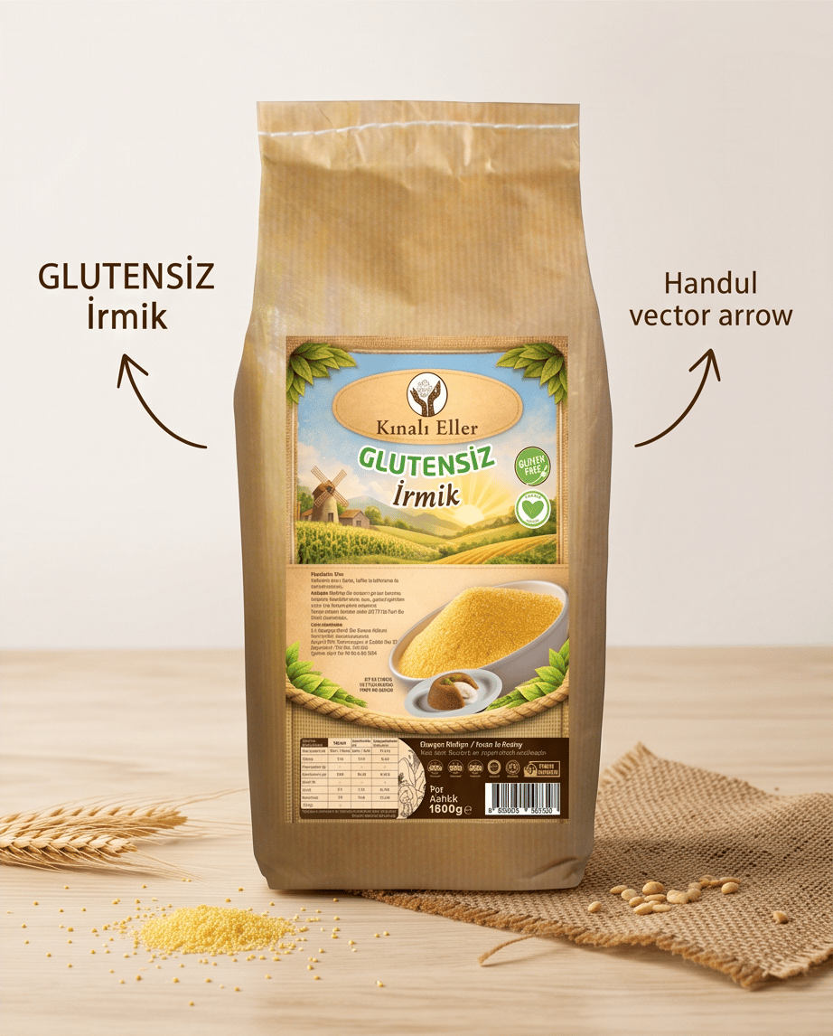 KINALIELLER KOOP. GLUTENSİZ İRMİK 1000 G