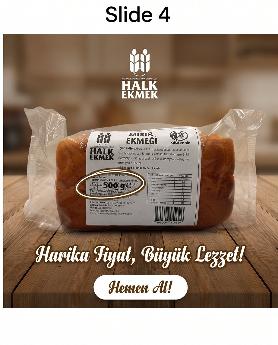 MISIR EKMEĞİ 500 GR