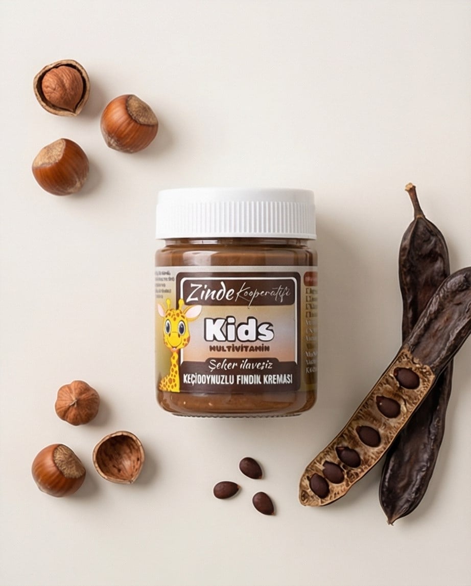 ZİNDE KOOP. GLUTENSİZ KİDS MULTİVİTAMİN FINDIK KREMASI 300 GR