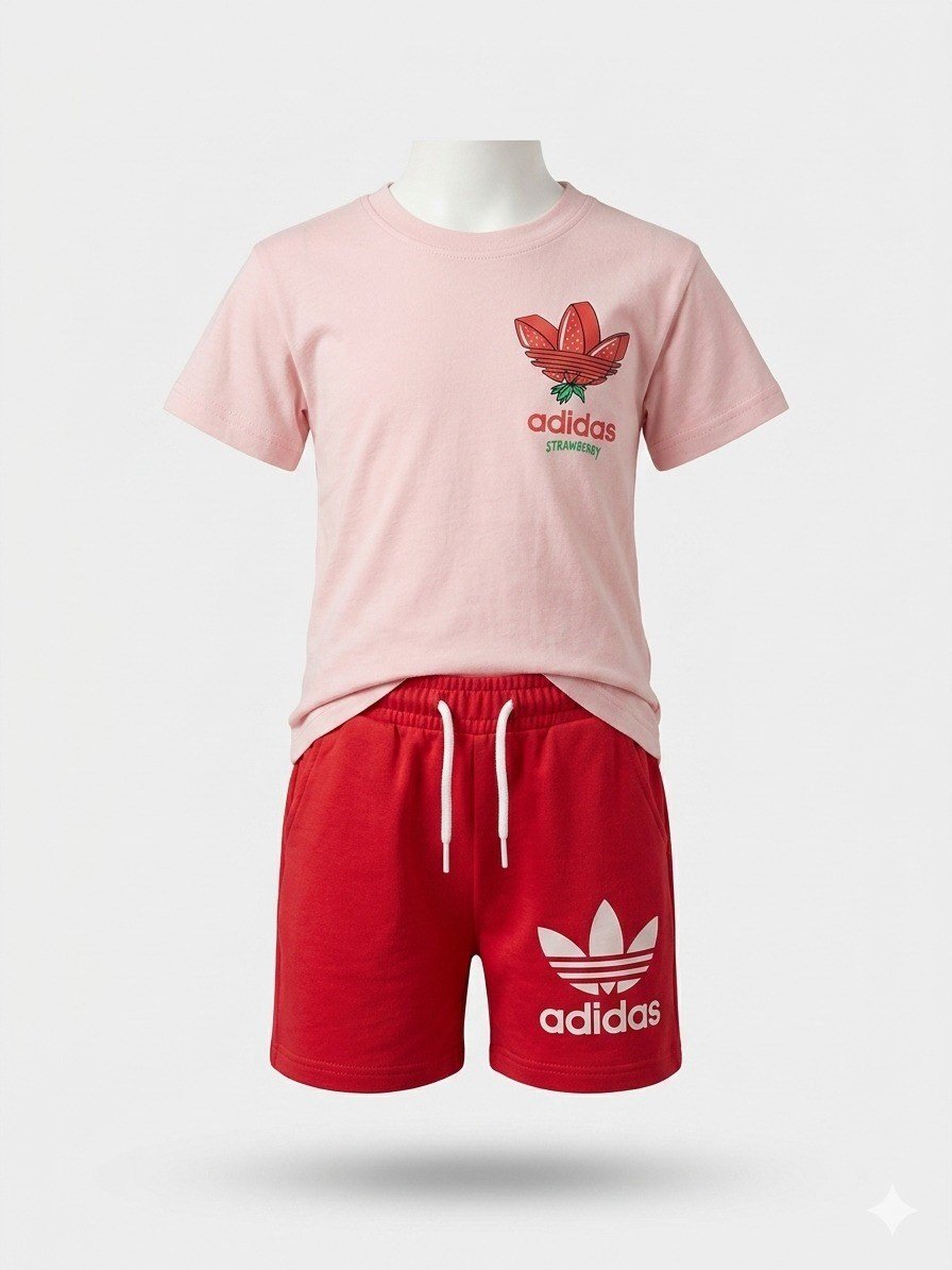 Adidas Strawberry Kız Çocuk Şort Takım