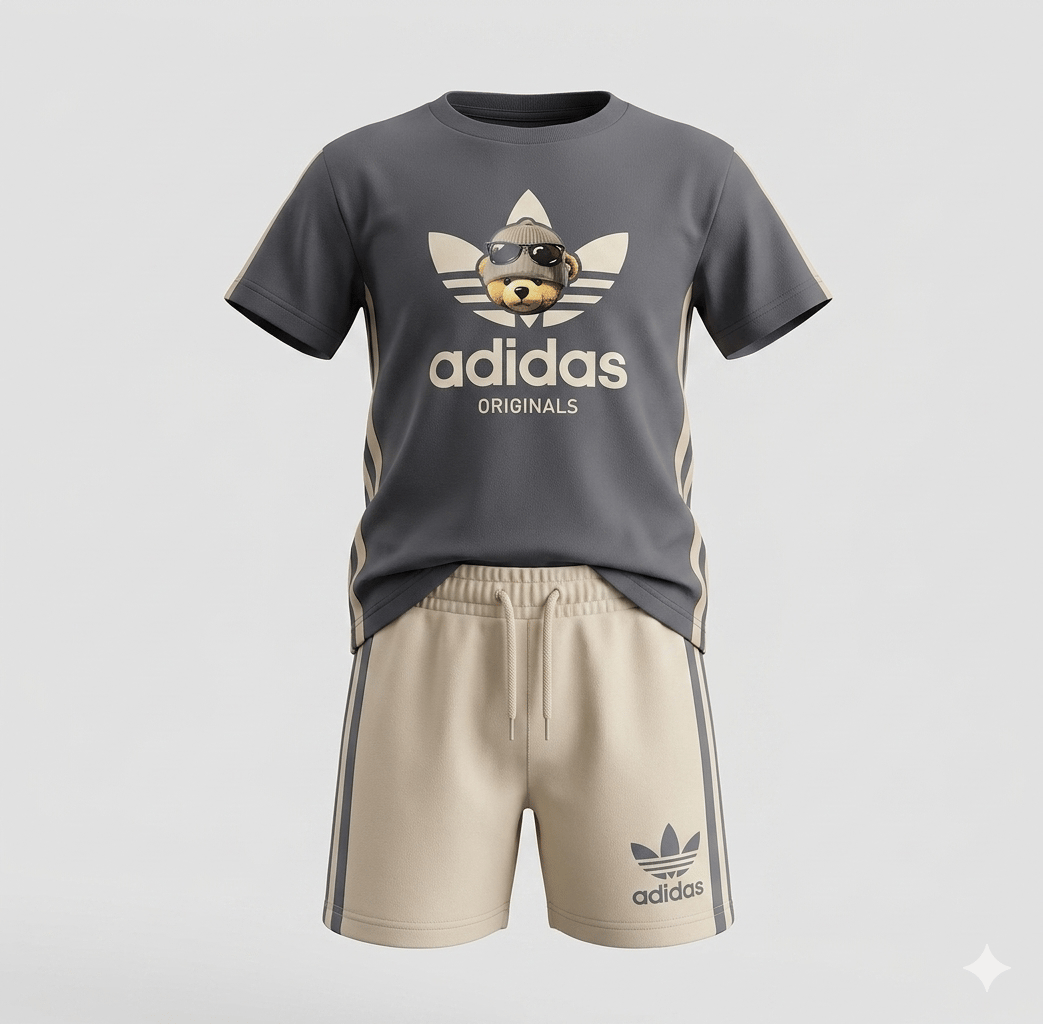 Adidas Teddy Bear Tshirt-Şort Takım