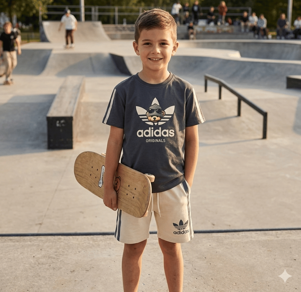 Adidas Teddy Bear Tshirt-Şort Takım