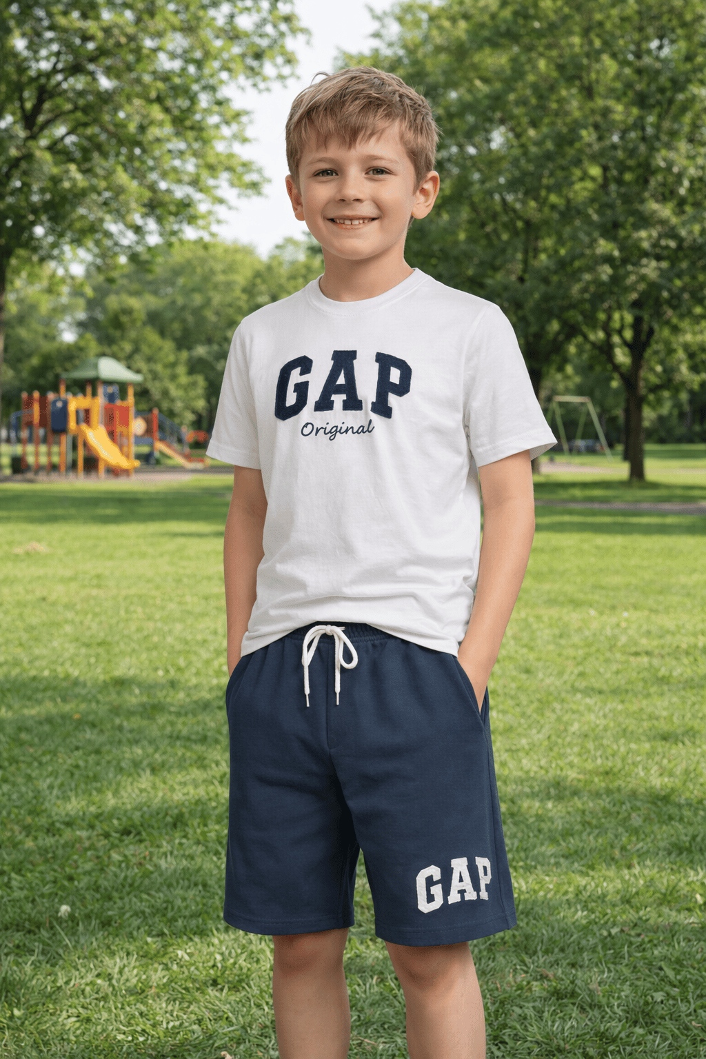 GAP Erkek Çocuk Tshirt-Şort Takım