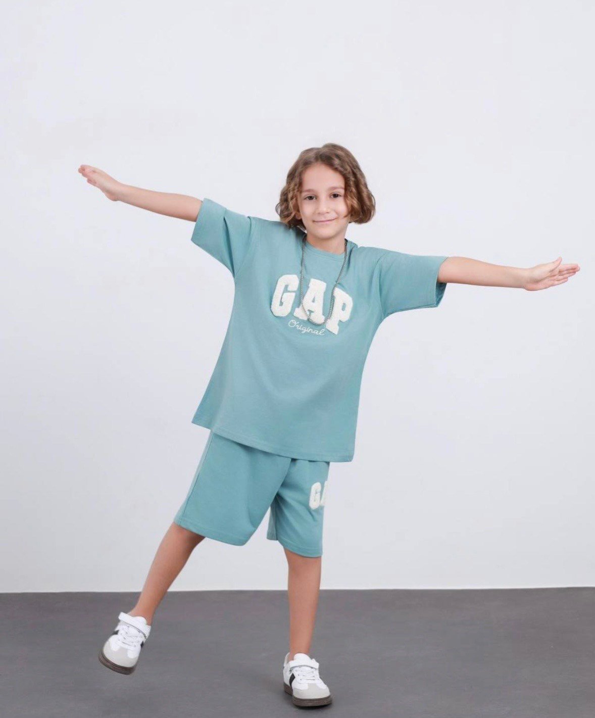 GAP Mavi Tshirt-Şort Takım