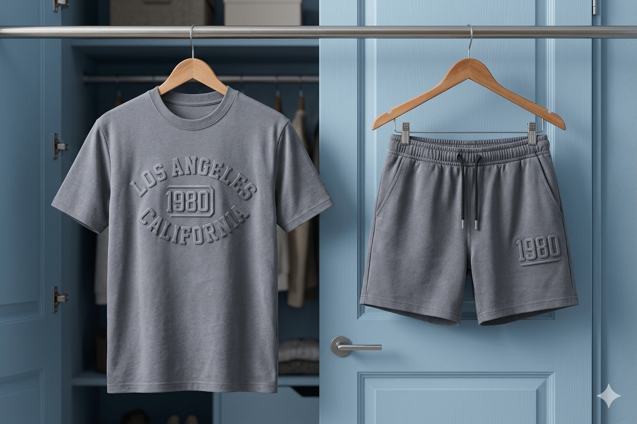 LOS ANGALES Erkek Çocuk Antrasit Tshirt-Şort Takım