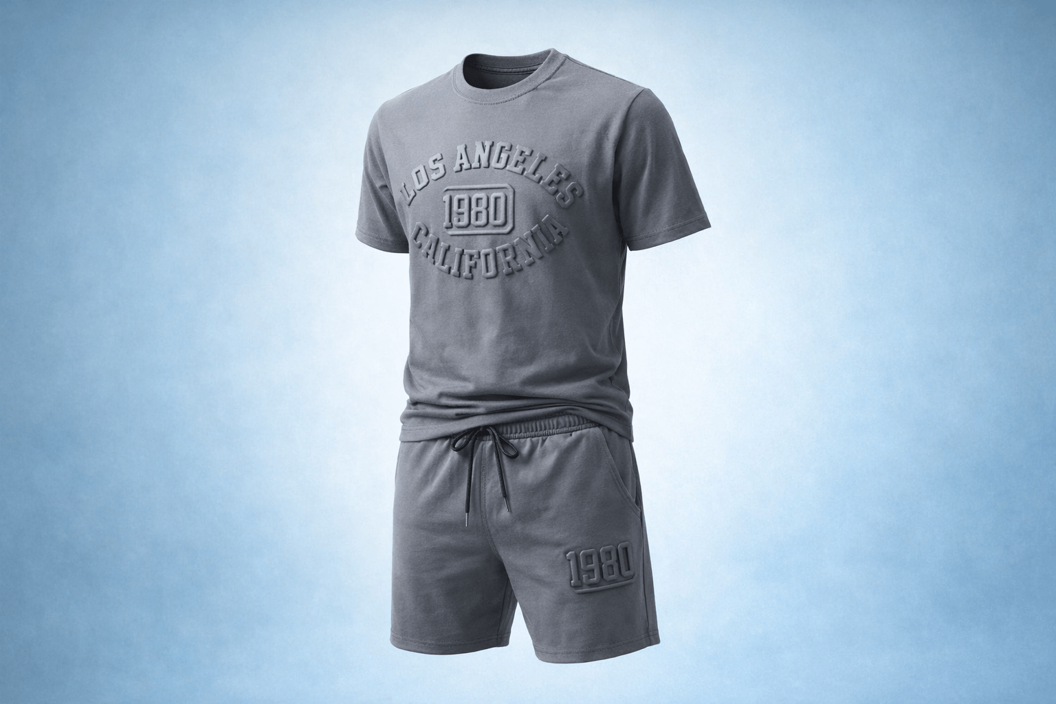 LOS ANGALES Erkek Çocuk Antrasit Tshirt-Şort Takım