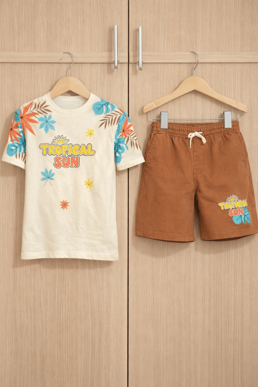 Tropical Sun Penye Tshirt-Şort Takım