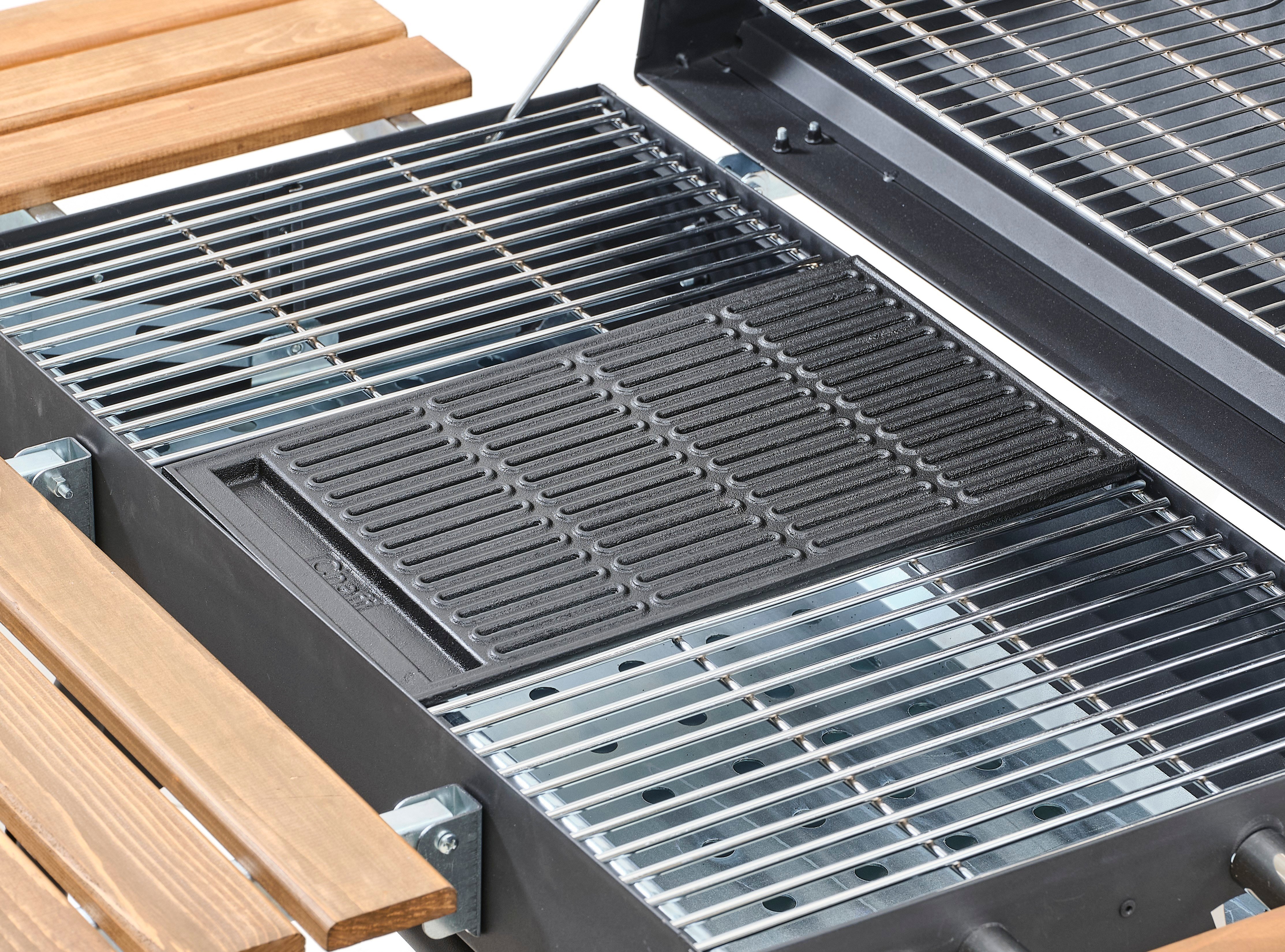 Grillia Grillord‑75 Kömürlü Barbekü (1 Adet Döküm Izgaralı) + Hediye Seti (Önlük + Kılıf)