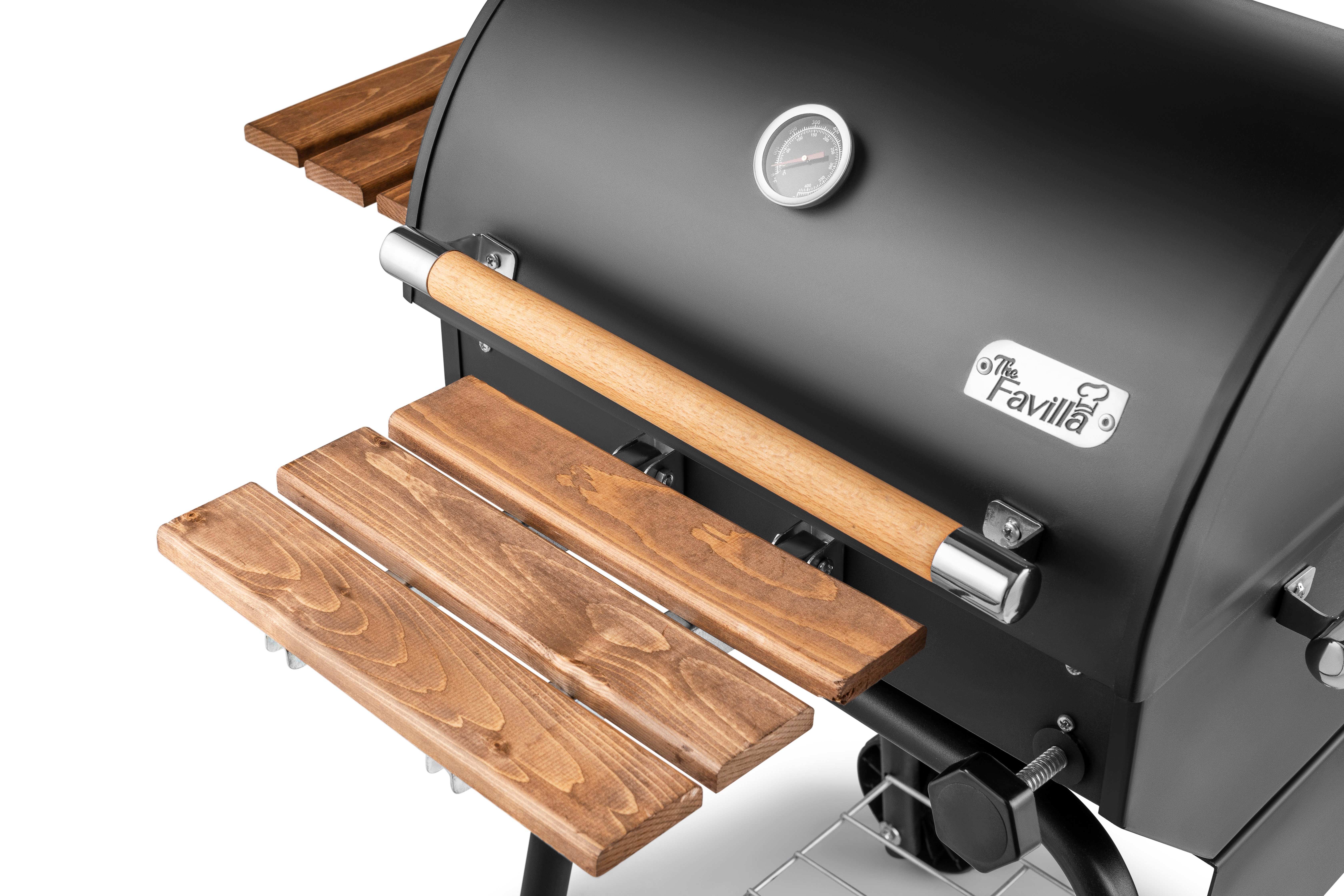 Grillord‑50 Kömürlü Barbekü (1 Adet Döküm Izgaralı) + Hediye Seti (Önlük + Kılıf)