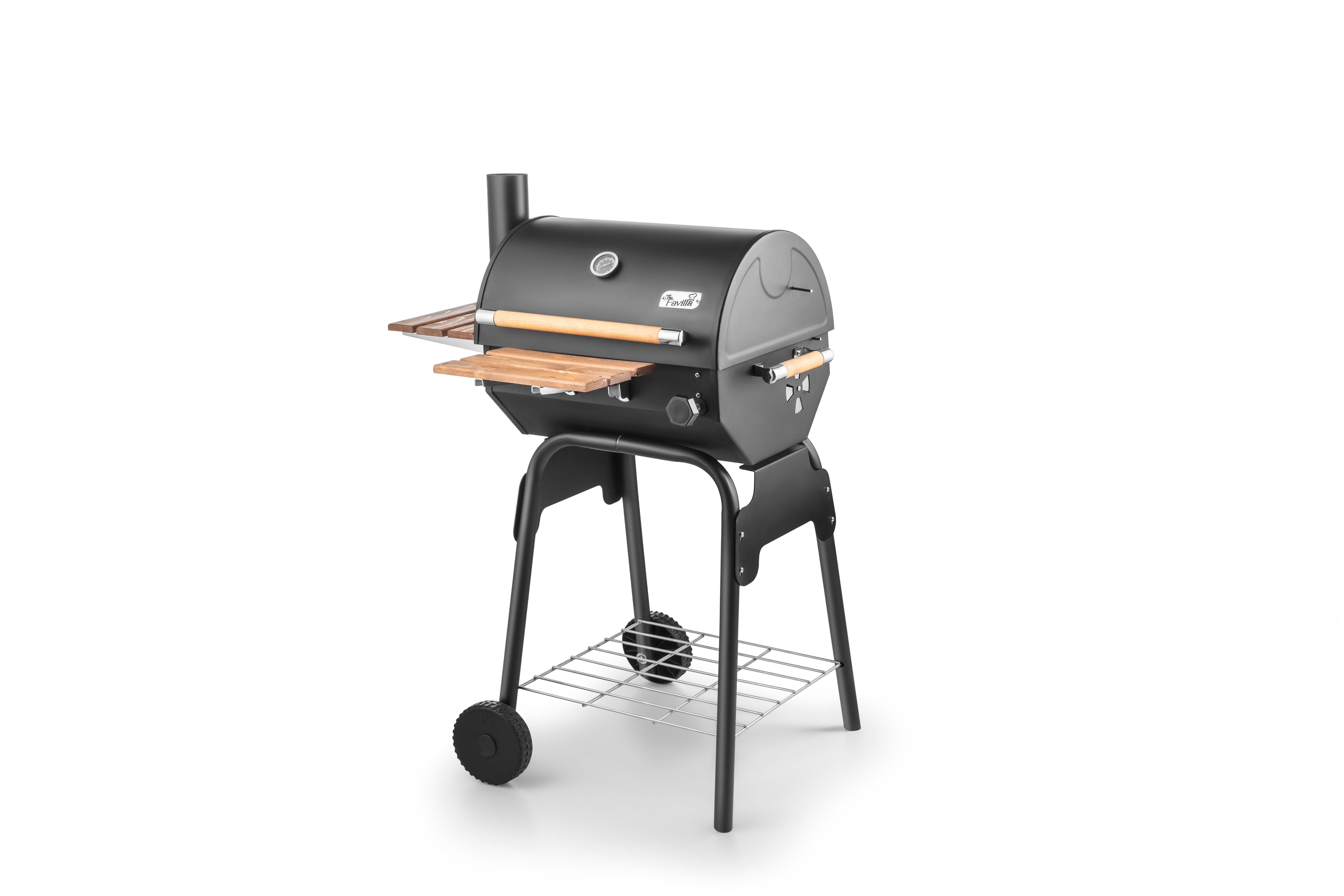 Grillord‑50 Kömürlü Barbekü (1 Adet Döküm Izgaralı) + Hediye Seti (Önlük + Kılıf)