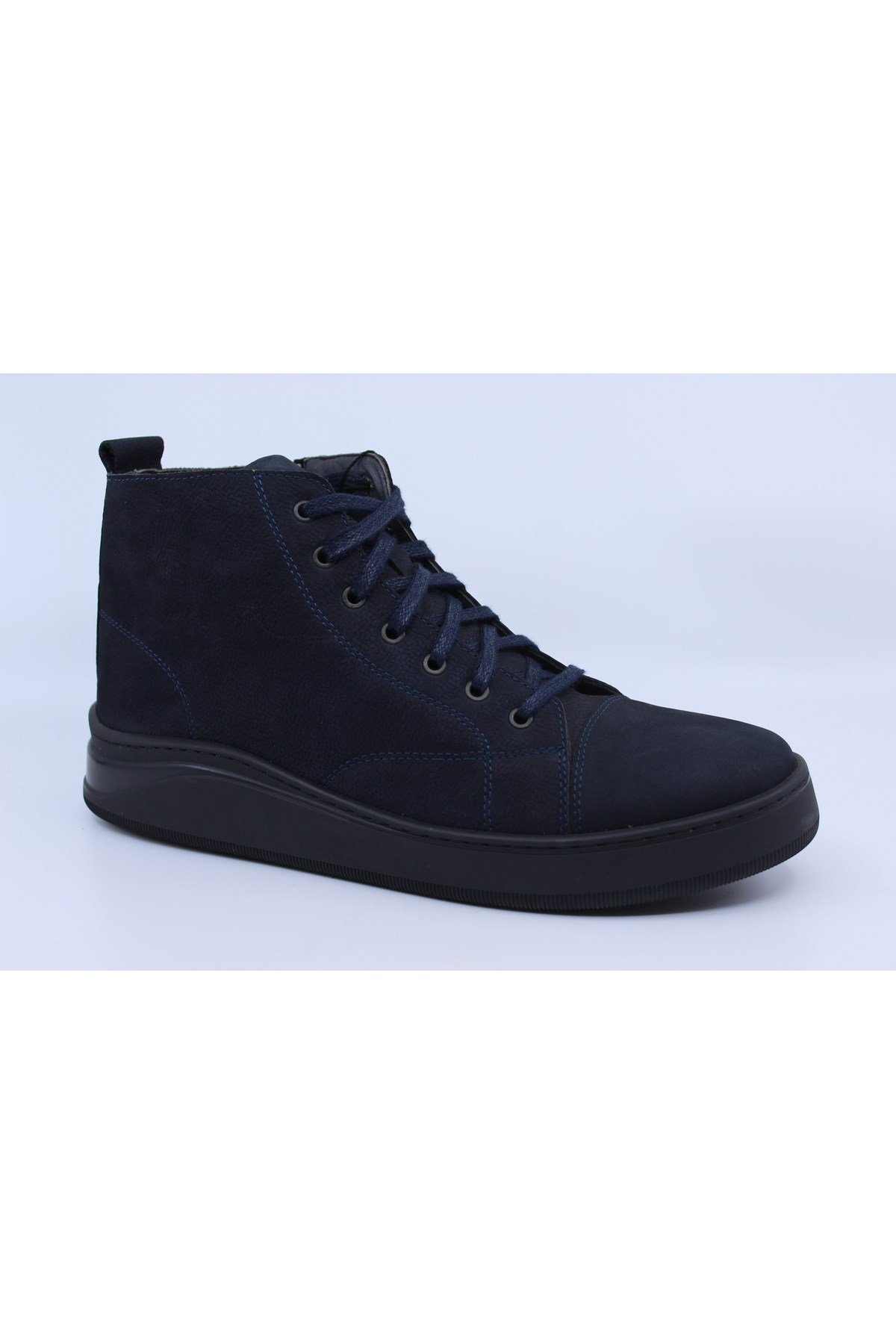 1063 LACİVERT ERKEK DERİ BOT 42