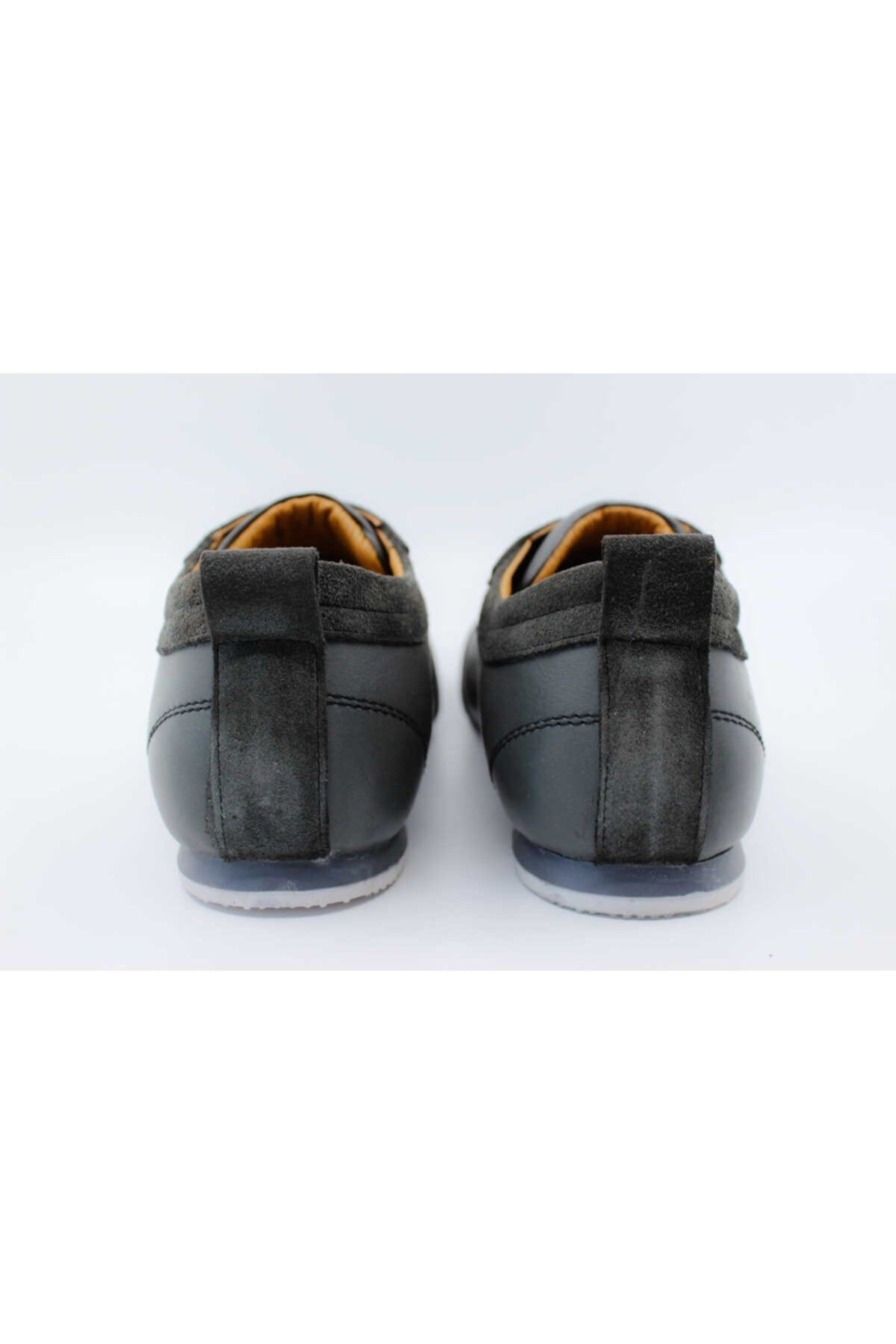 Gri Gri Nubuk Deri Sneaker Ayakkabı 017152991n4