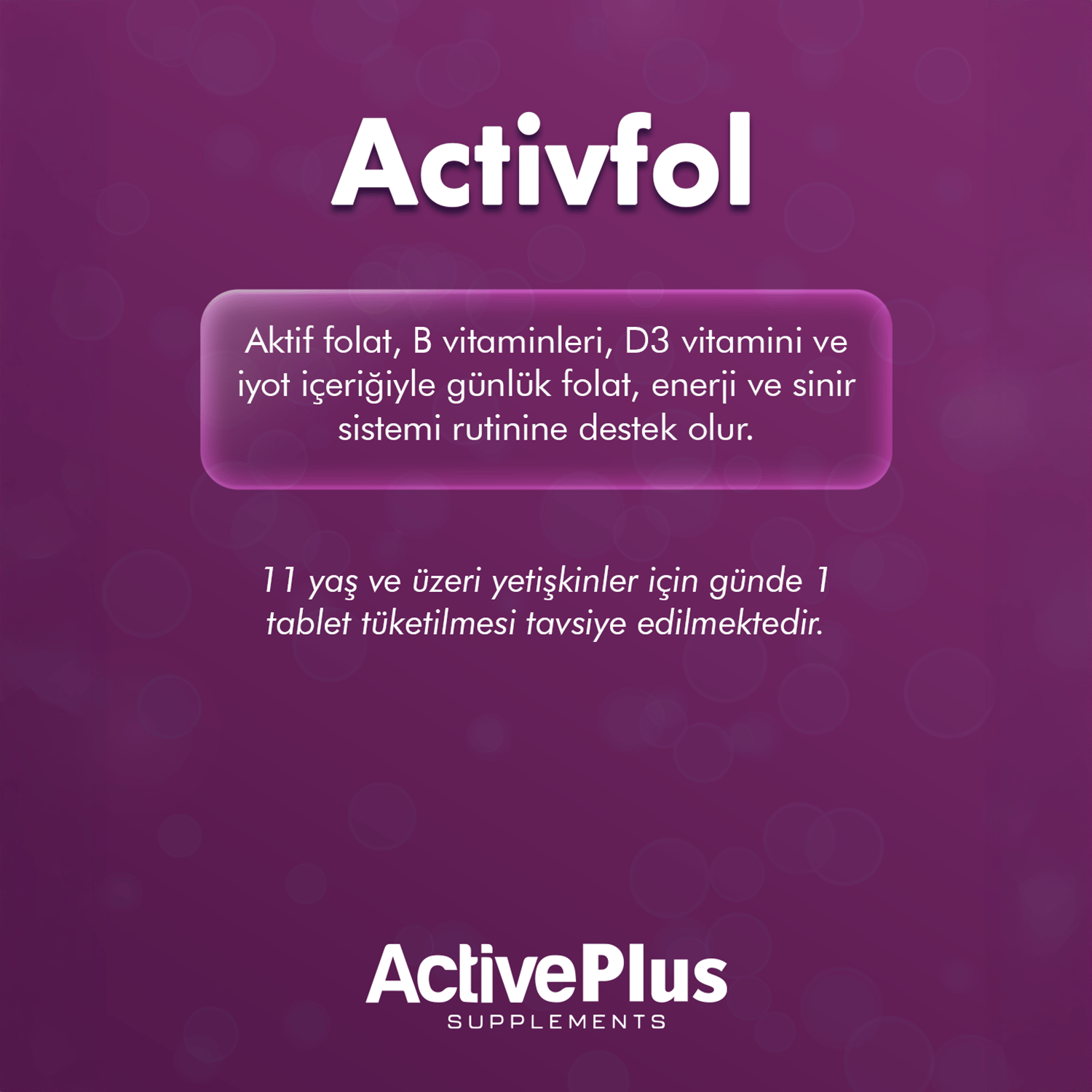 ActivePlus Activefol Folik Asit 30 Tablet