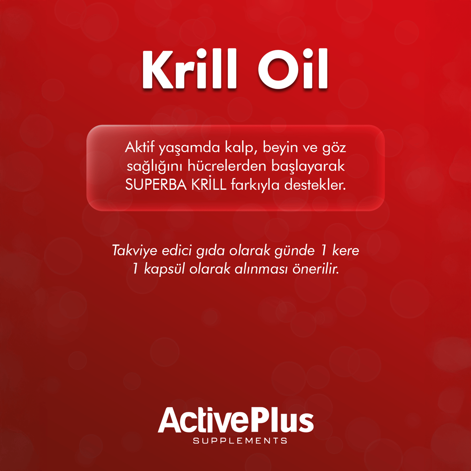 ActivePlus Akrill Krill Oil 30 Yumuşak Kapsül Softjel
