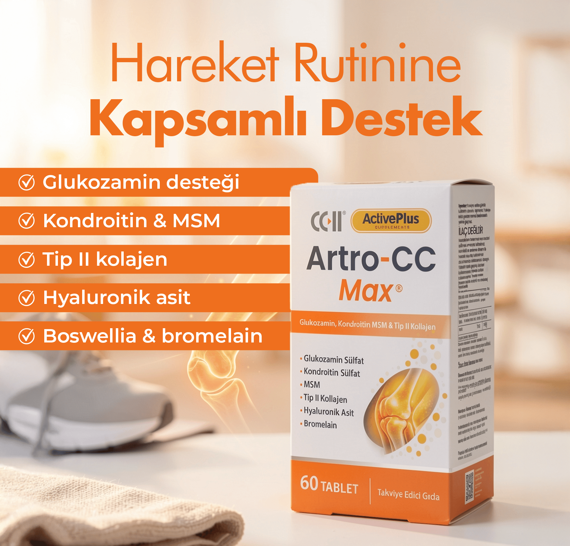 ActivePlus Artro-CC Max Glucosamine 60 Tablet