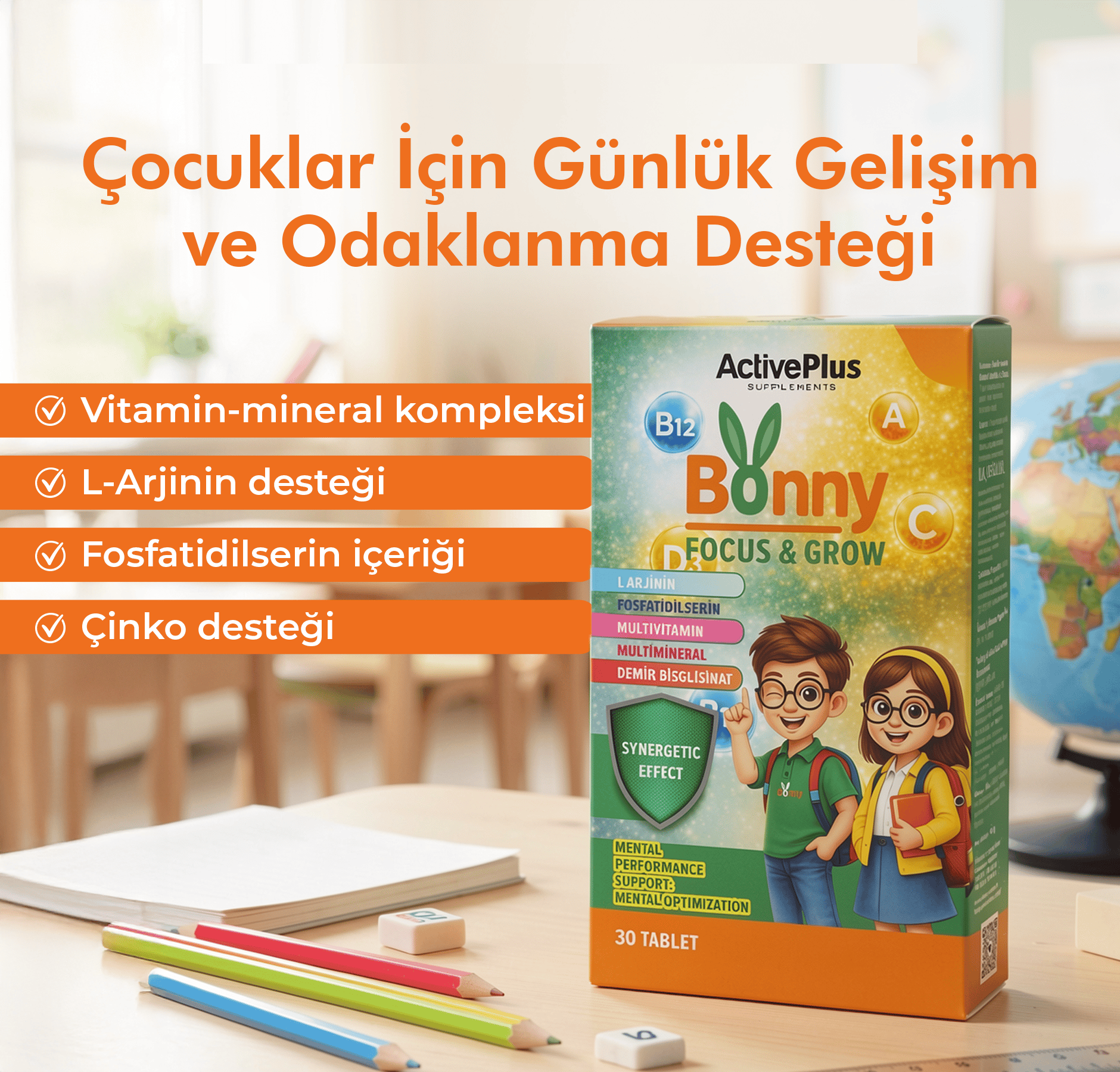 ActivePlus Bonny Focus&Grow 30 Tablet