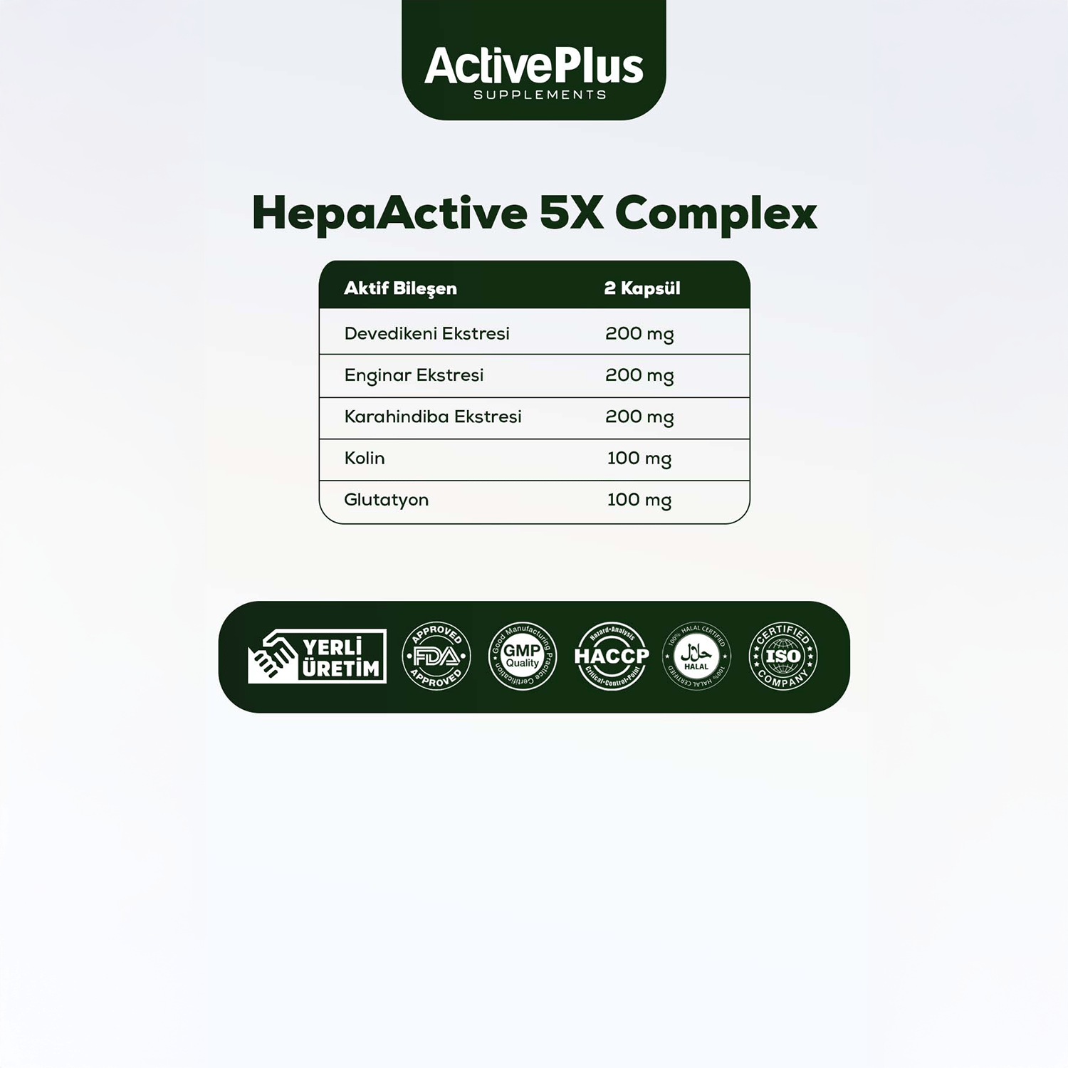 ActivePlus HepaActive 5X Complex 60 Kapsül