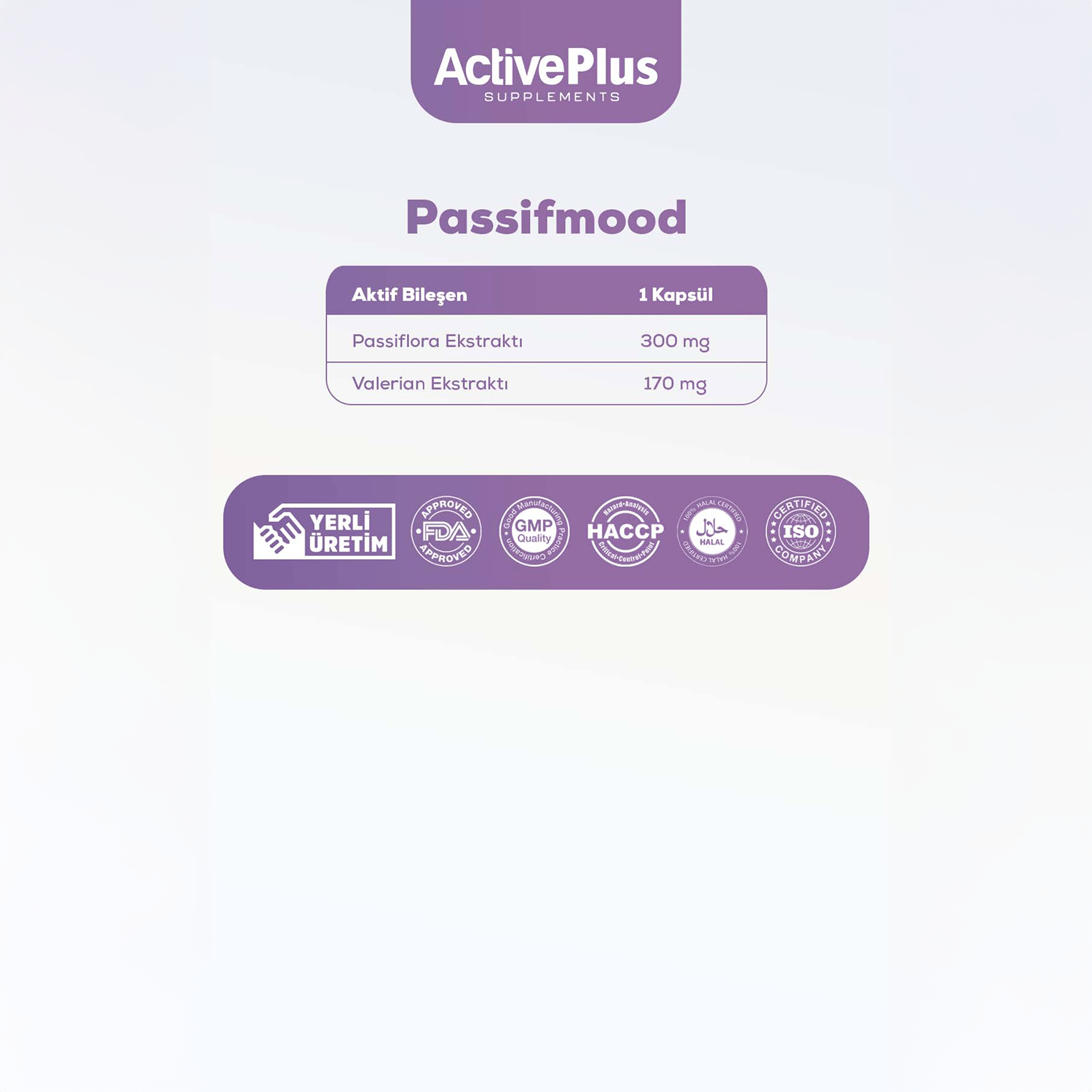 ActivePlus Matriks Passif Mood 30 Kapsül