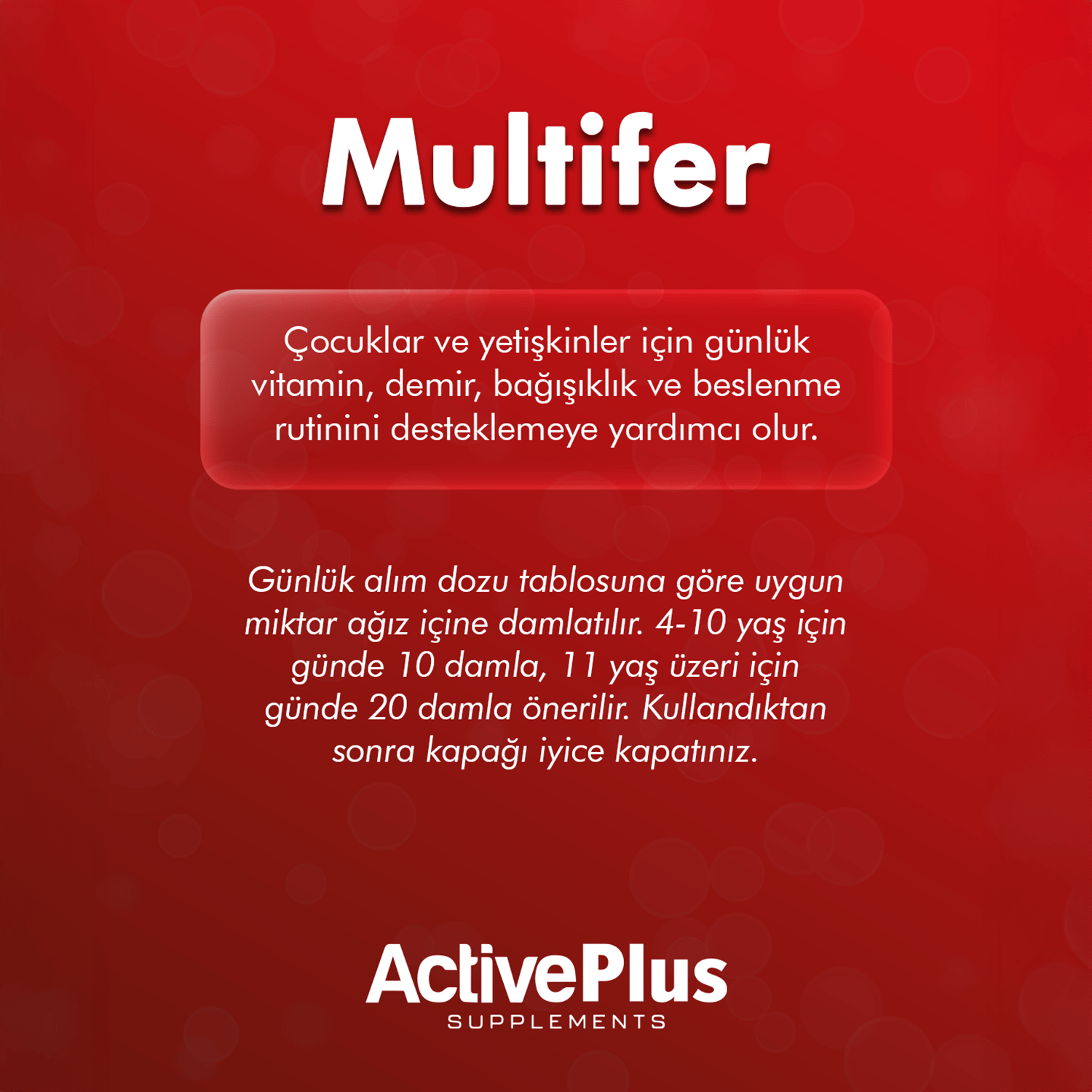 ActivePlus Multifer 20ml 400 Damla