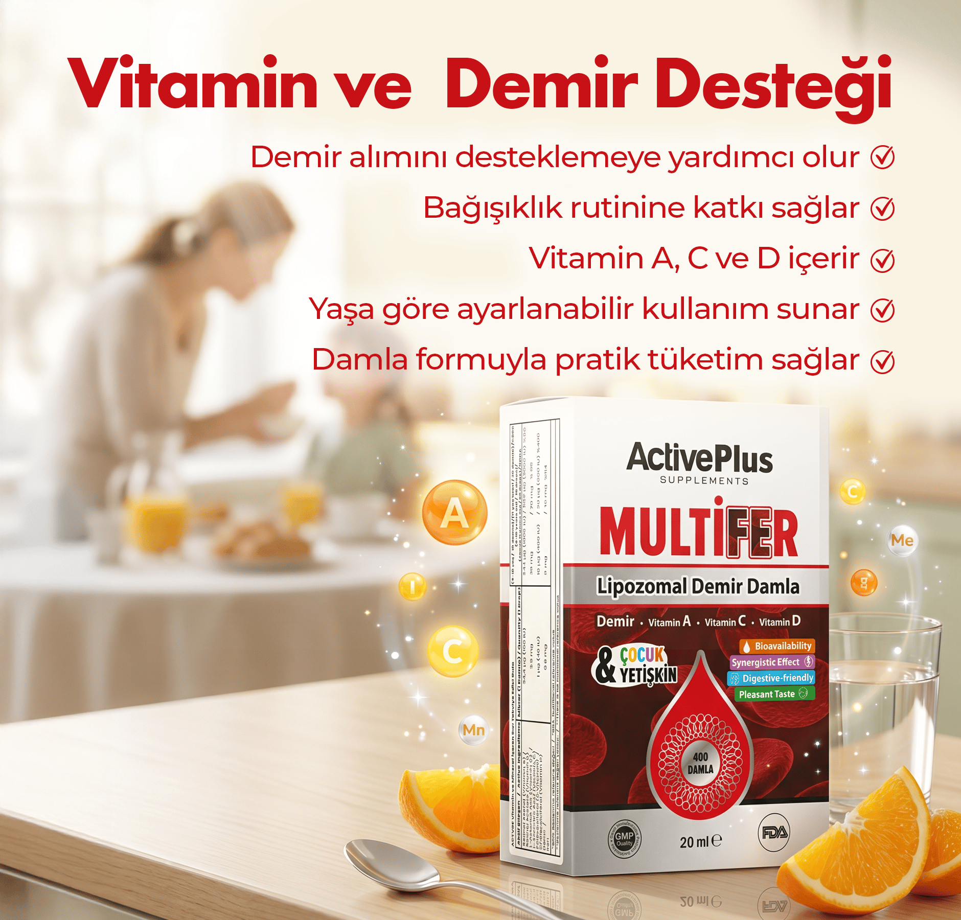 ActivePlus Multifer 20ml 400 Damla