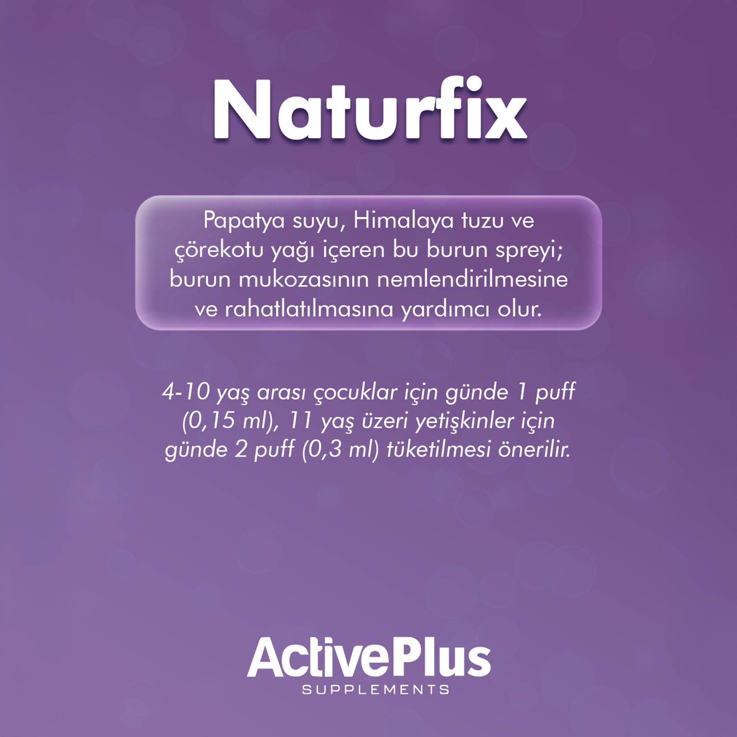 ActivePlus Naturfix Sprey 20ml