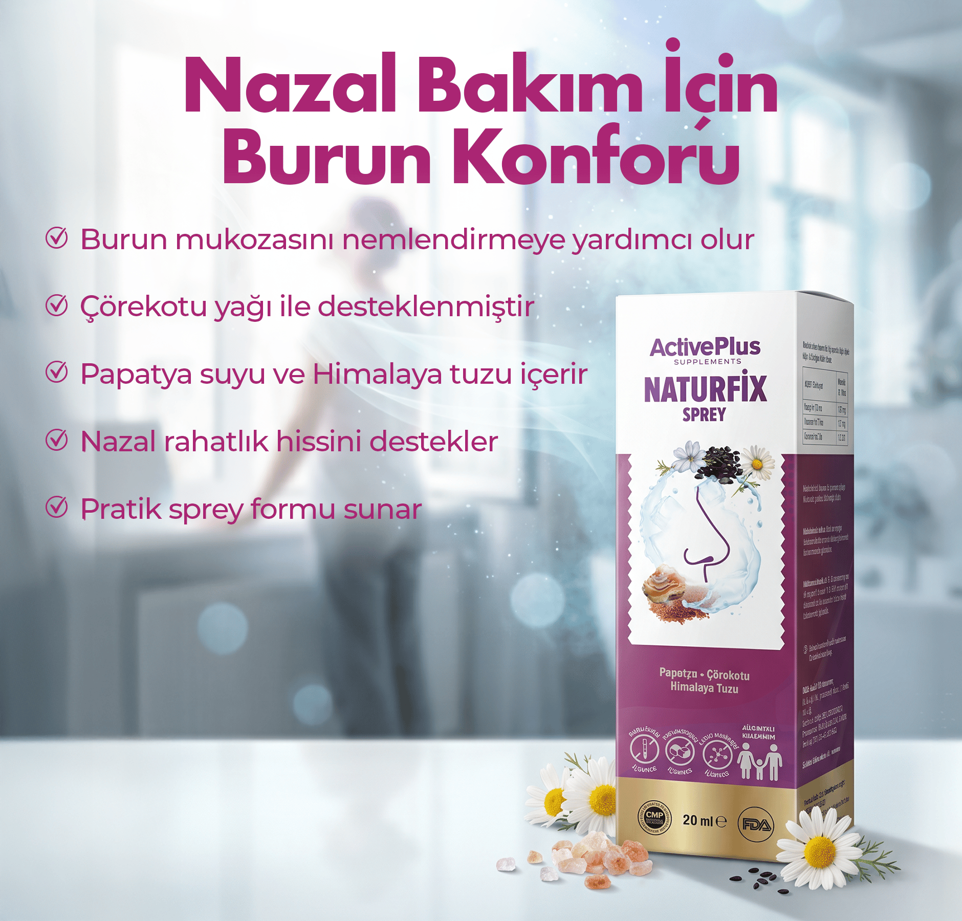 ActivePlus Naturfix Sprey 20ml
