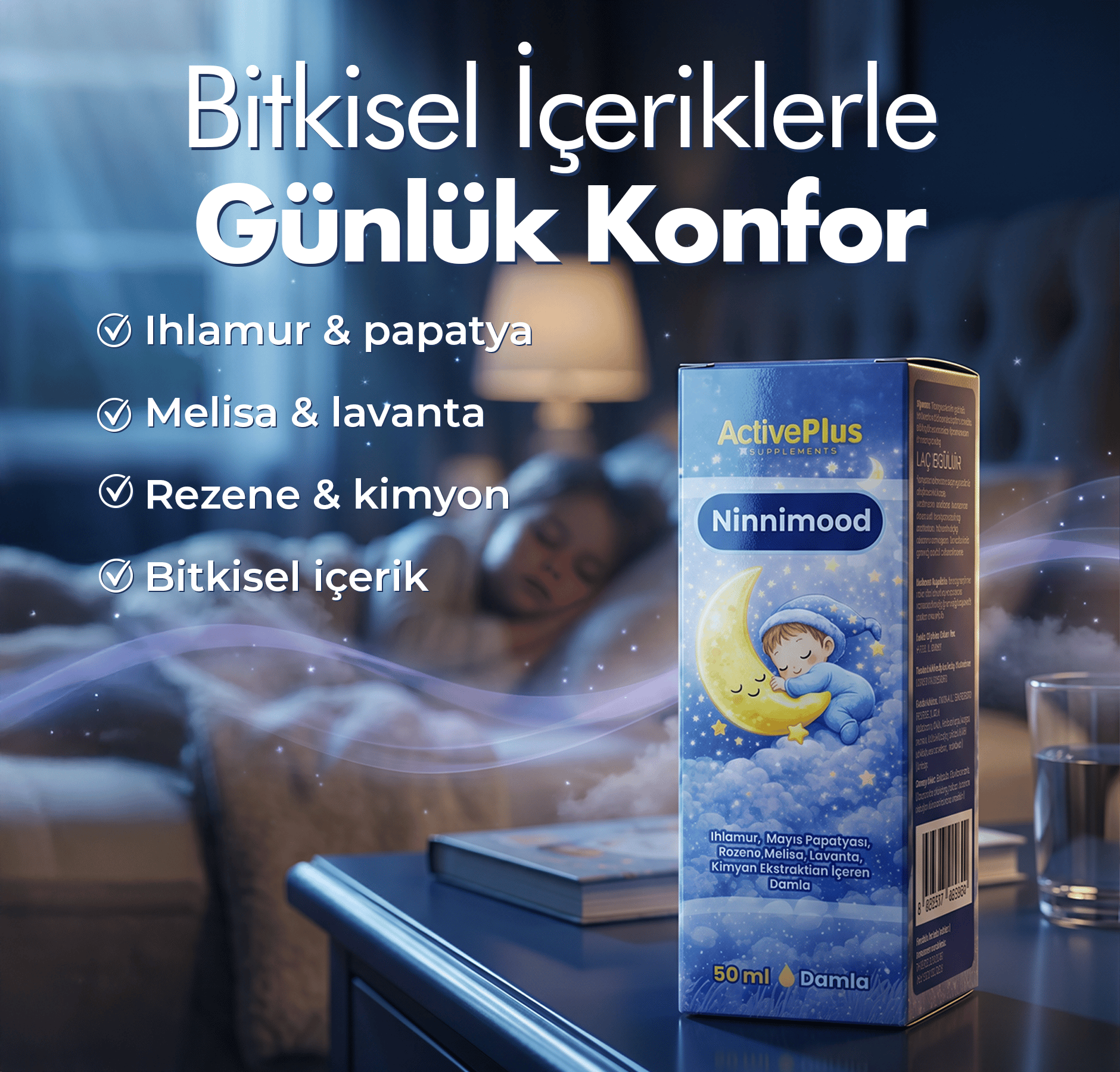 ActivePlus Ninnimood Night-Drops 50ml Damla