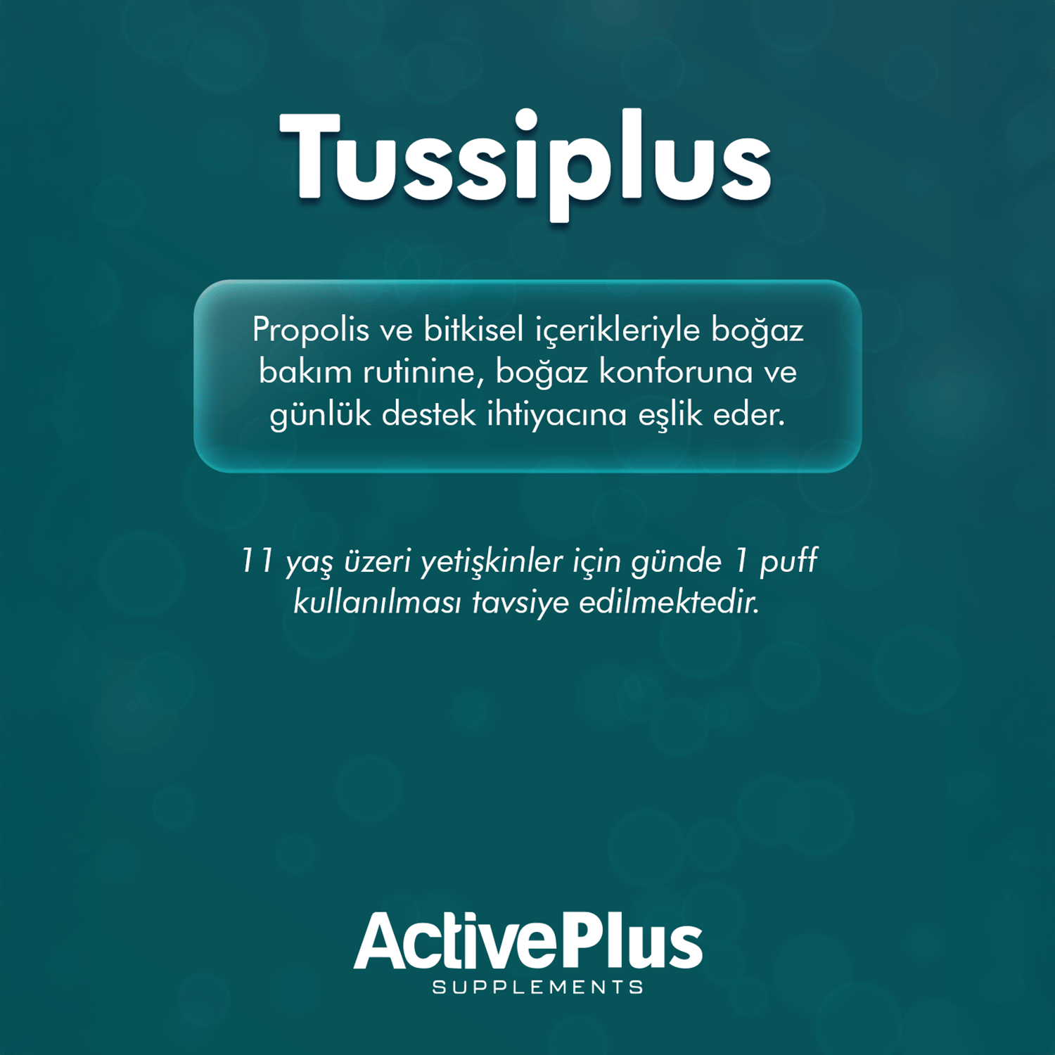 ActivePlus Tussiplus Propolisli Boğaz Spreyi 30ml
