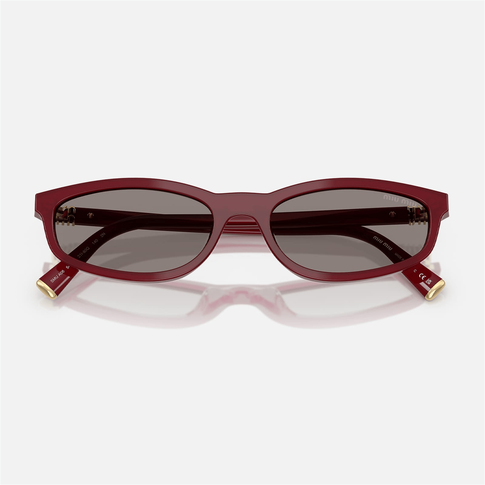 Miu Miu MU A06S 21I80Q 54 - Bordo Kadın Güneş Gözlüğü