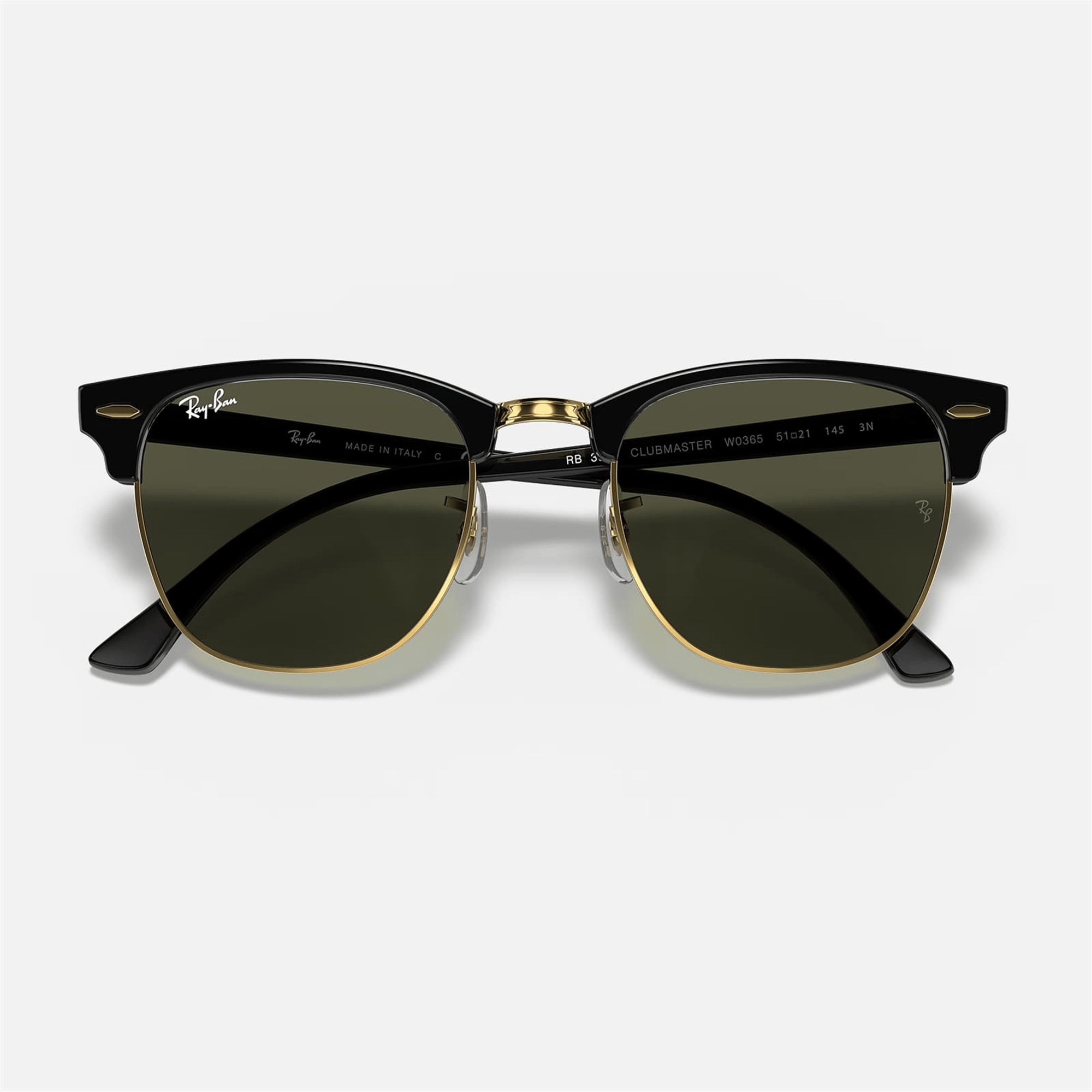 Ray-Ban Clubmaster RB 3016 W0365 49 - Altın Unisex Güneş Gözlüğü