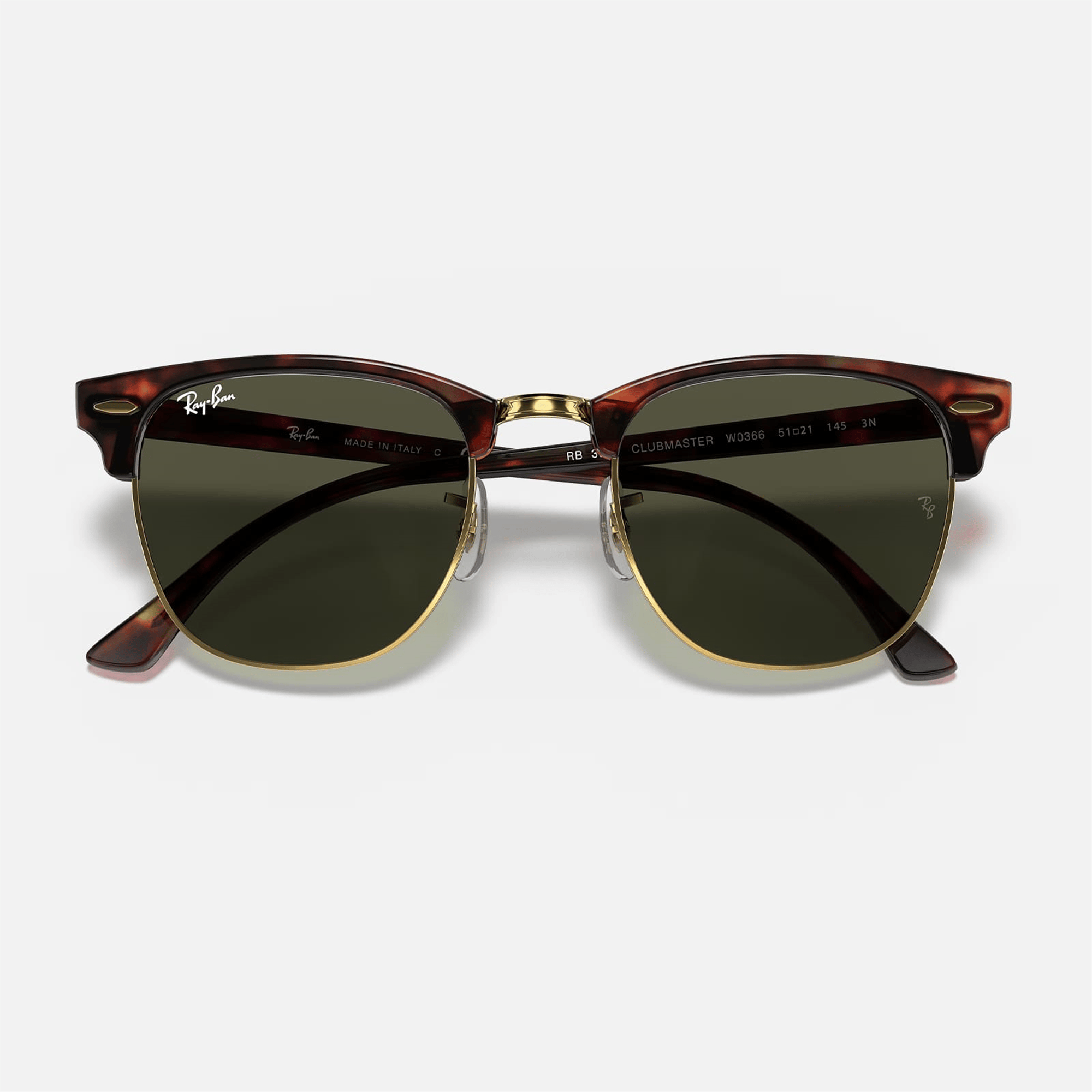 Ray-Ban Clubmaster RB 3016 W0366 49 - Havana Unisex Güneş Gözlüğü