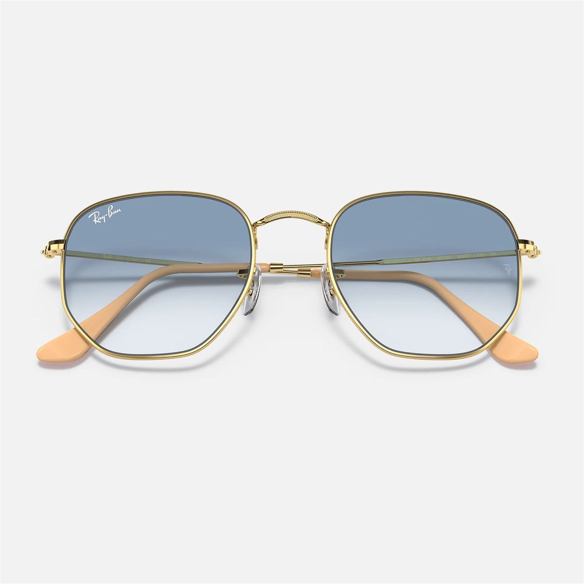 Ray-Ban Hexagonal RB 3548 001/3F 51 - Altın Unisex Güneş Gözlüğü
