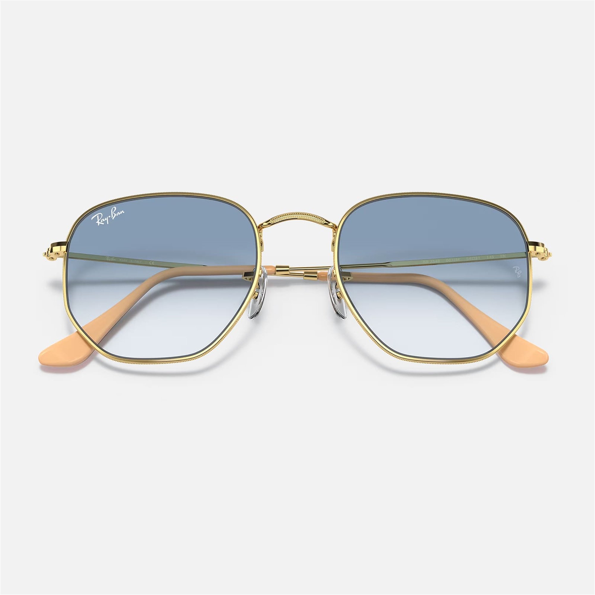 Ray-Ban Hexagonal RB 3548 001/3F 54 - Altın Unisex Güneş Gözlüğü