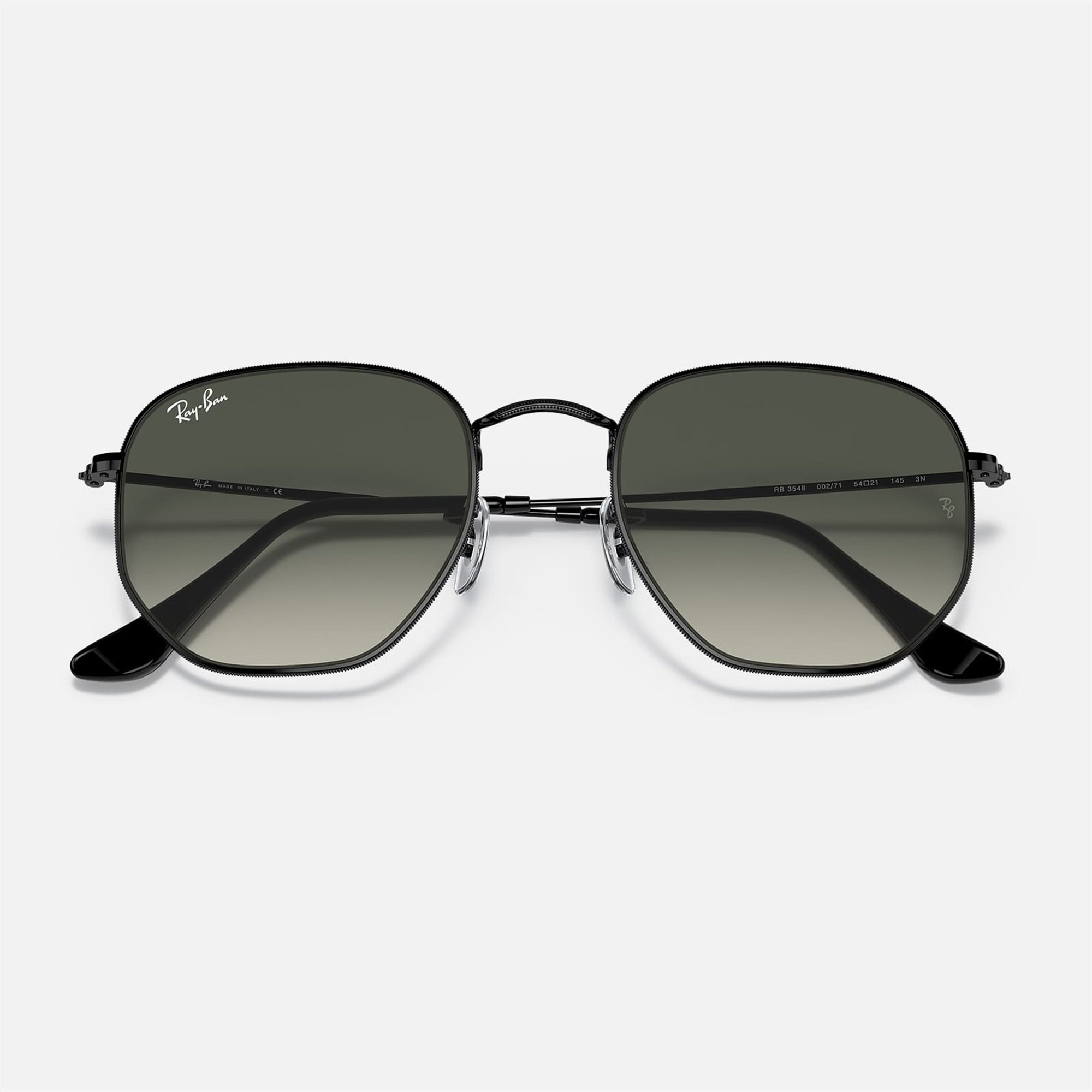 Ray-Ban Hexagonal RB 3548 002/71 - Siyah Unisex Güneş Gözlüğü