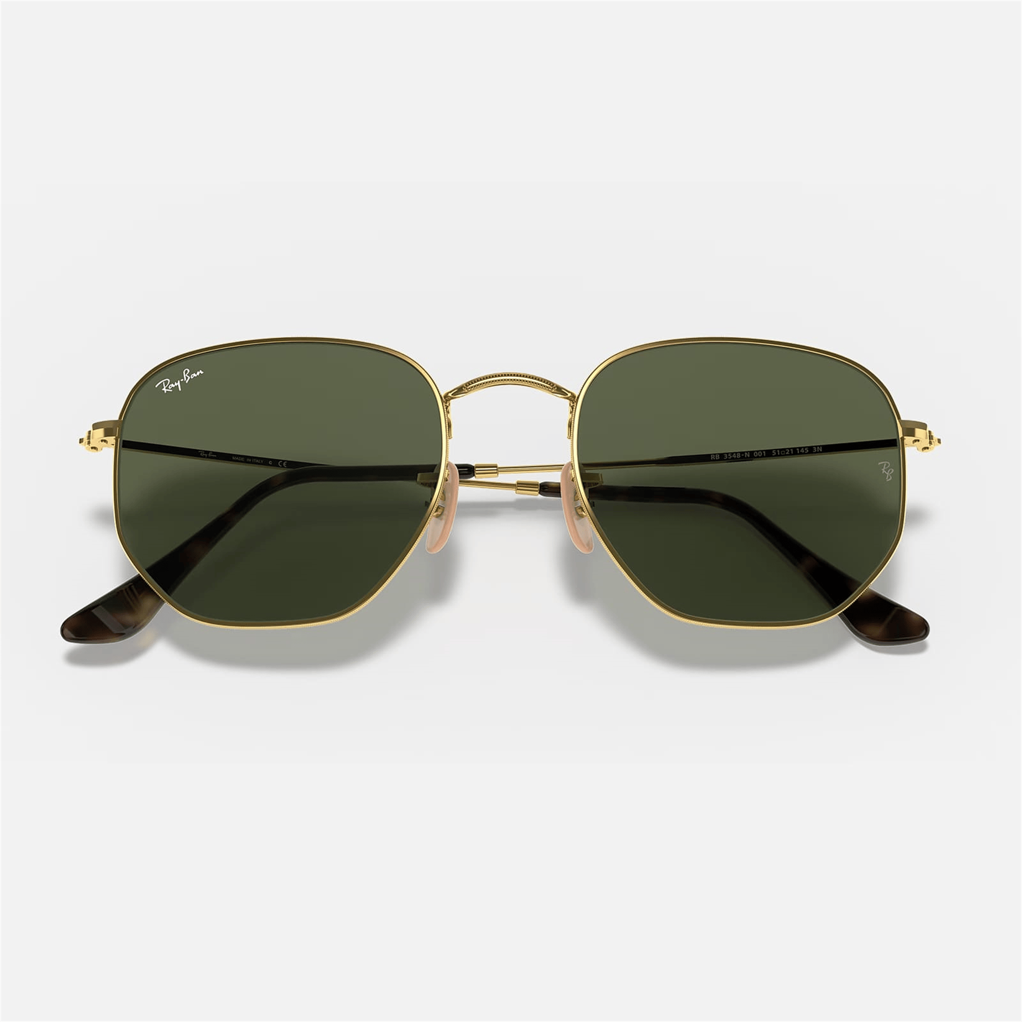 Ray-Ban Hexagonal RB 3548N 001 48 - Altın rengi Kadın Güneş Gözlüğü