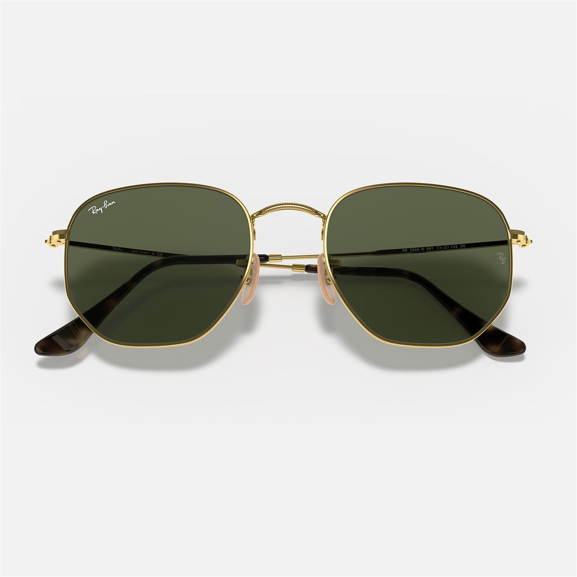 Ray-Ban Hexagonal RB 3548N 001 51 - Altın Kadın Güneş Gözlüğü