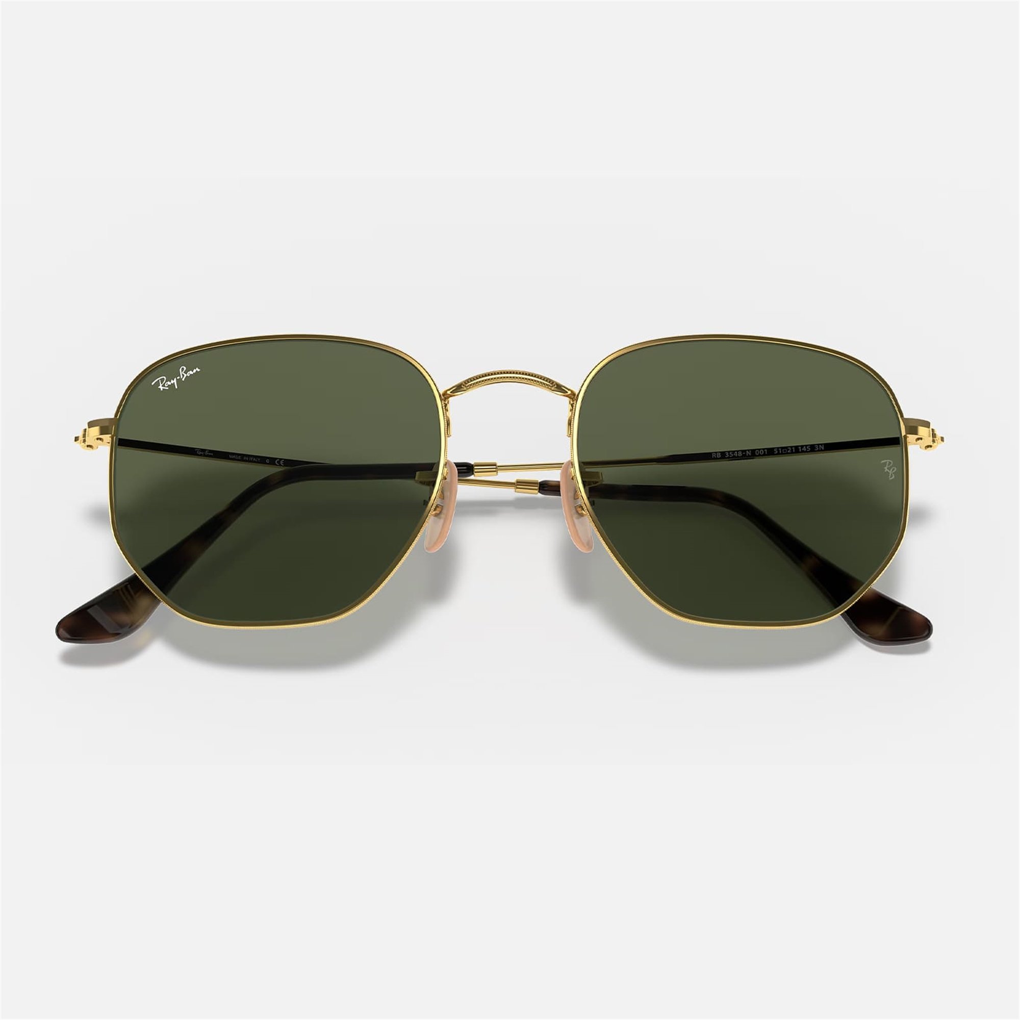 Ray-Ban Hexagonal RB 3548N 001 54 - Altın Rengi Kadın Güneş Gözlüğü