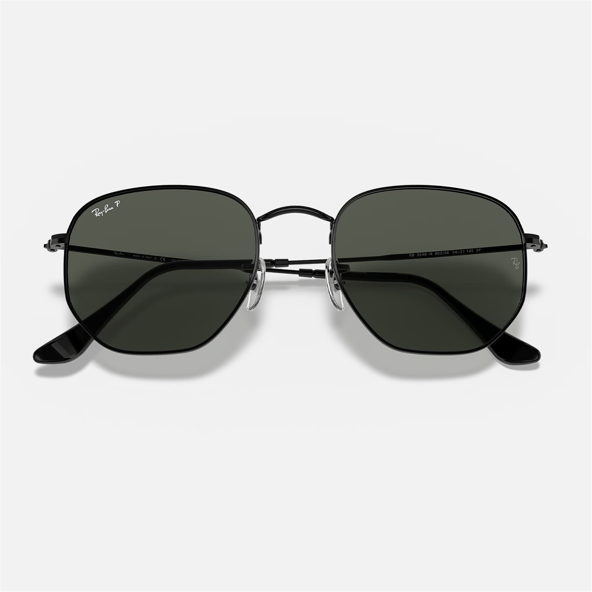 Ray-Ban Hexagonal RB 3548N 002/58 51 - Siyah Kadın Güneş Gözlüğü